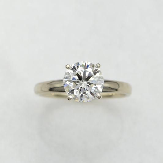 1.45 Carat Diamond and 14k White Gold  Engagement Ring