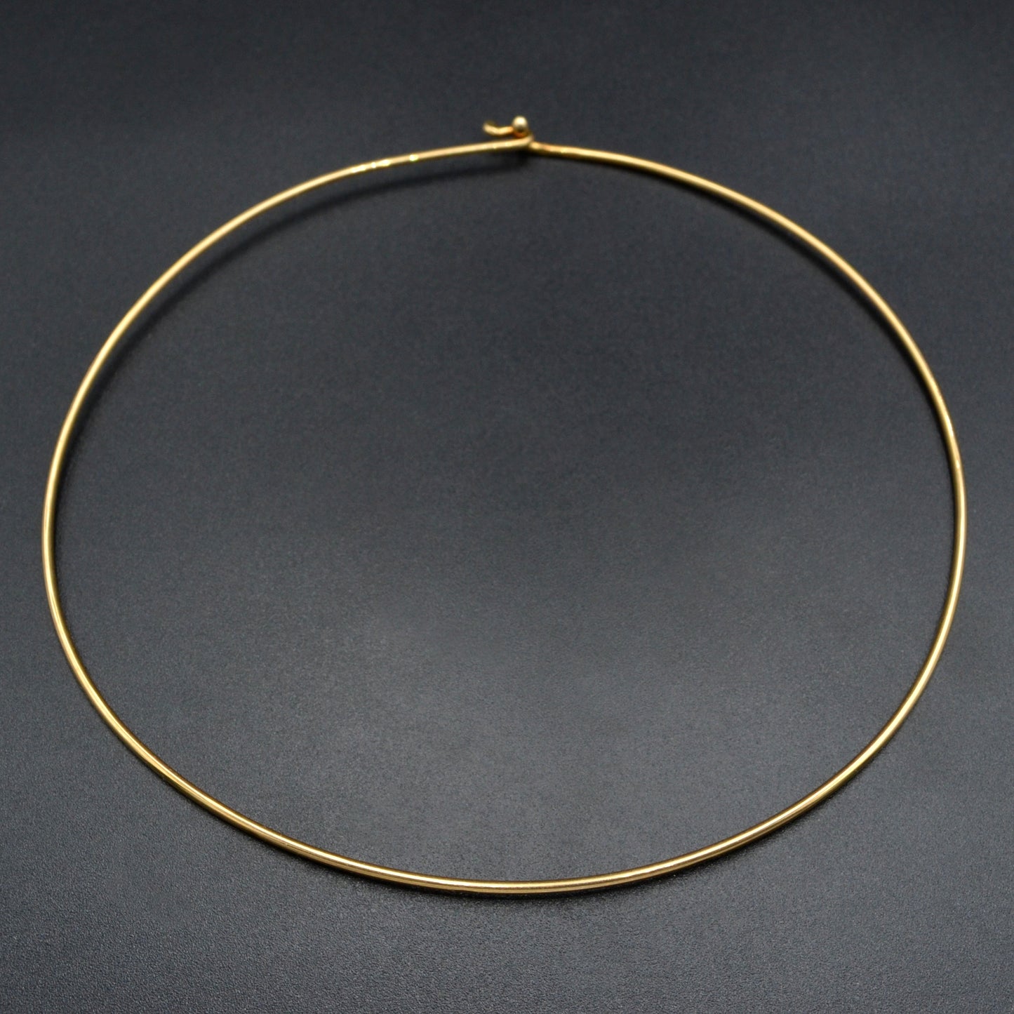 Vintage Omega 14k Gold Wire Collar Torque Necklace