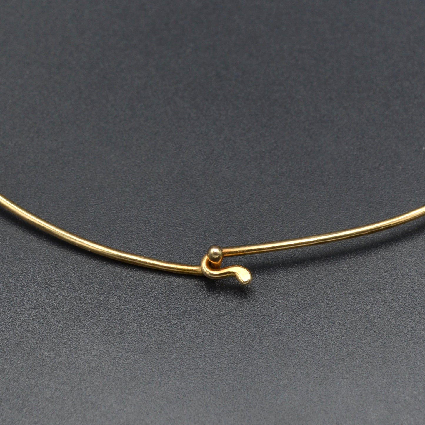 Vintage Omega 14k Gold Wire Collar Torque Necklace