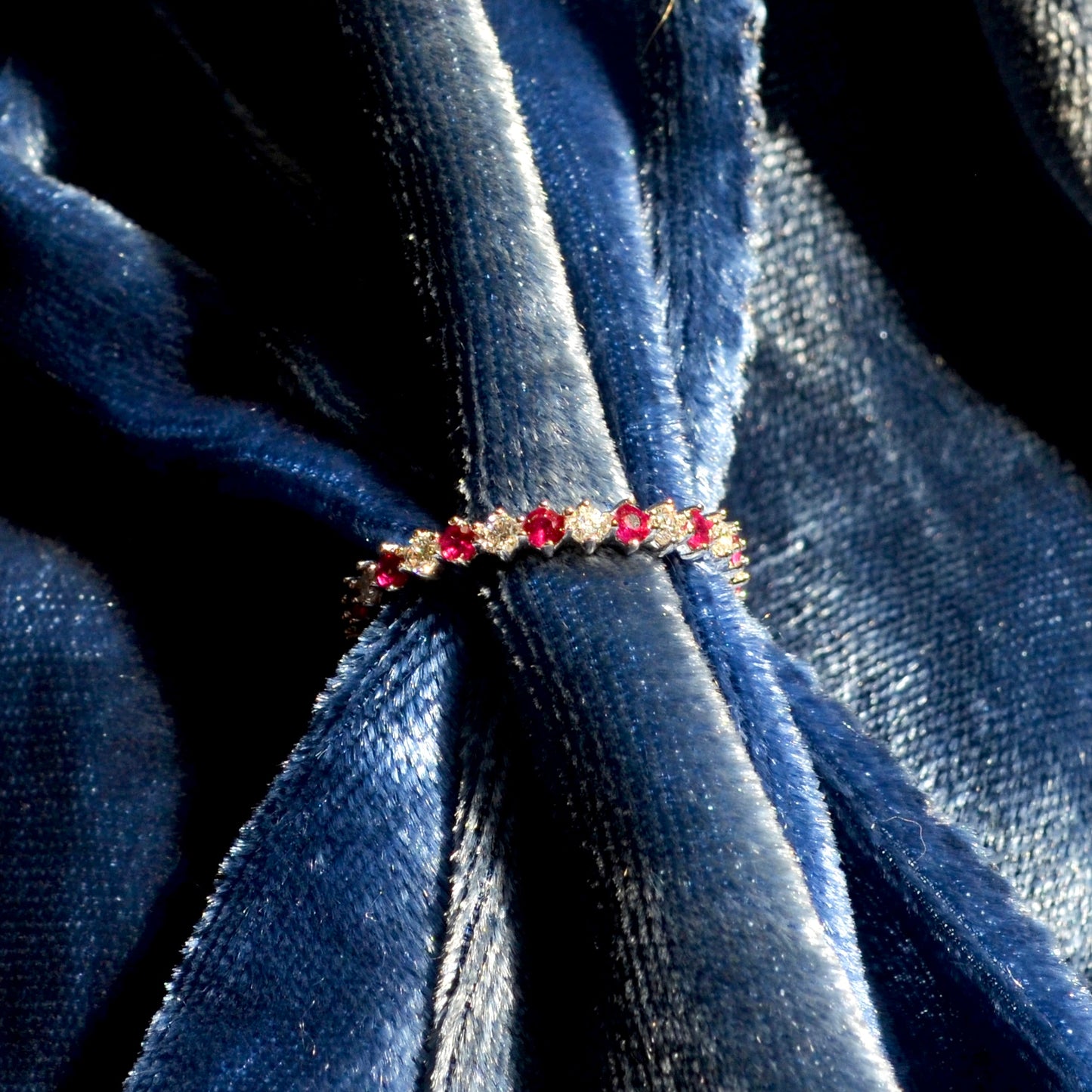 Diamond and Ruby Eternity Ring