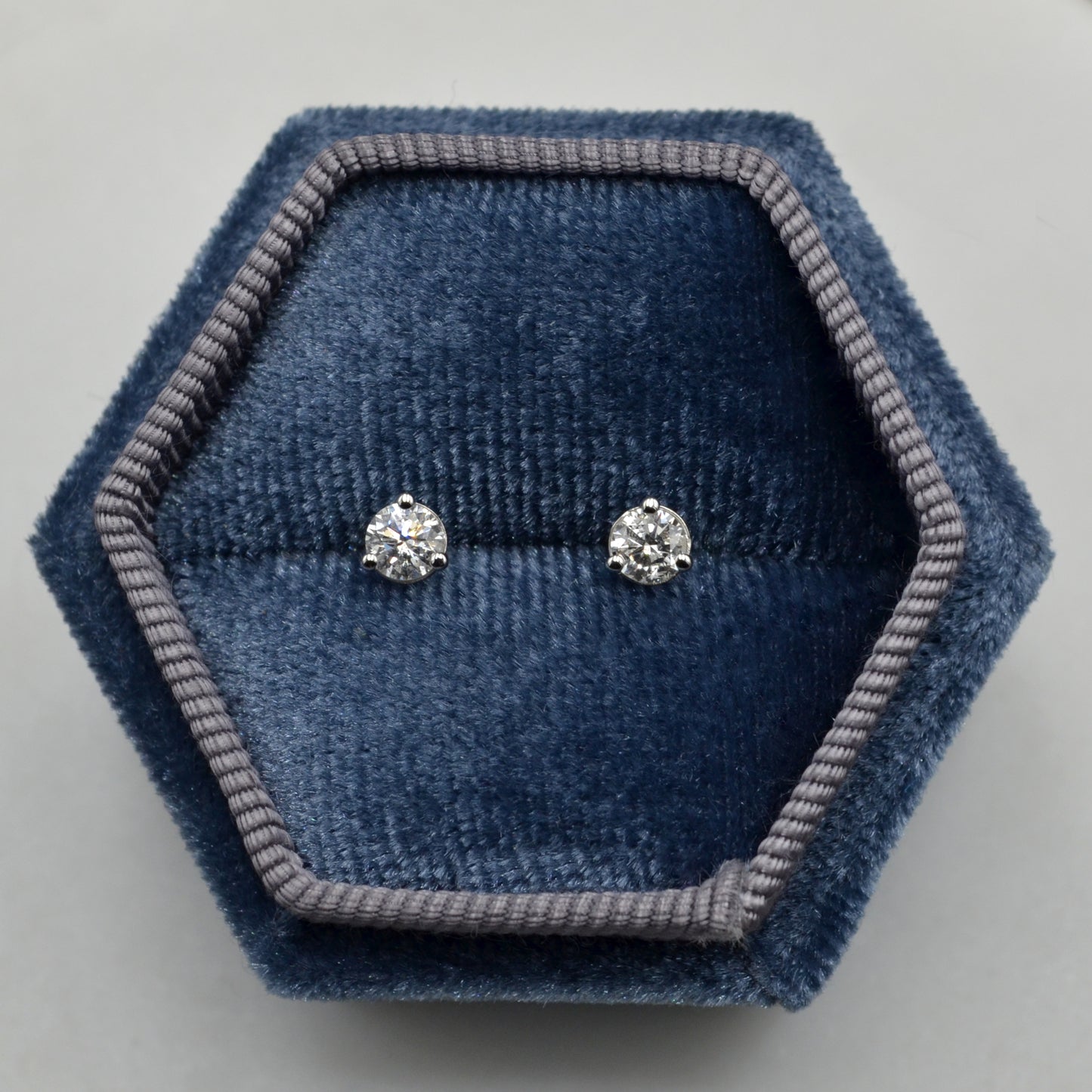 Diamond Post Earrings - 0.38 CTW