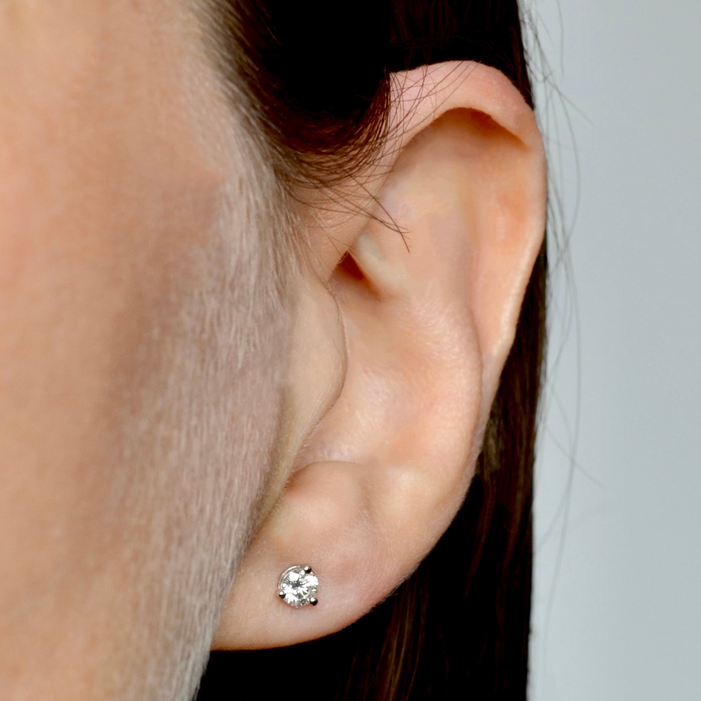 Diamond Post Earrings - 0.38 CTW