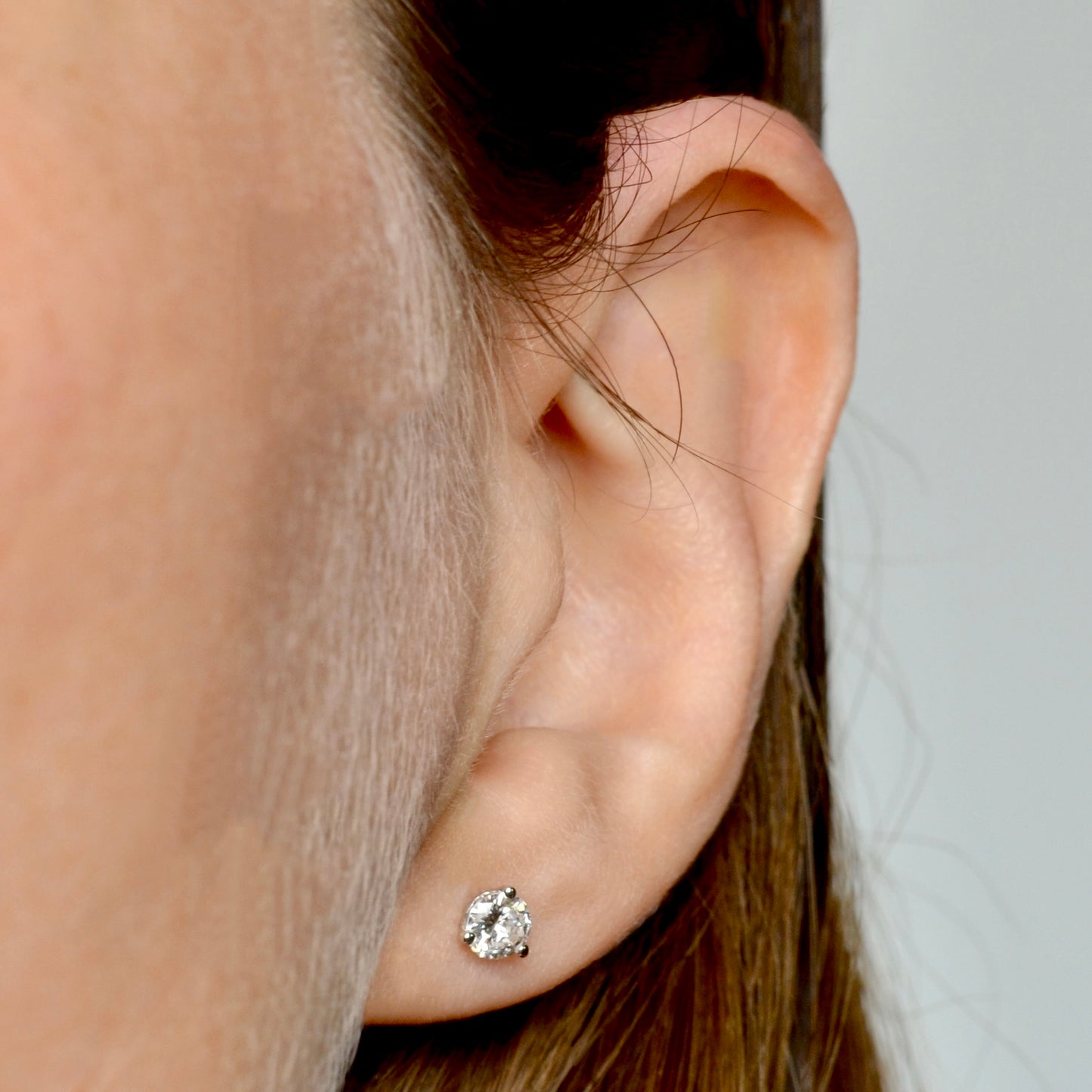 Diamond Post Earrings - 0.50 CTW