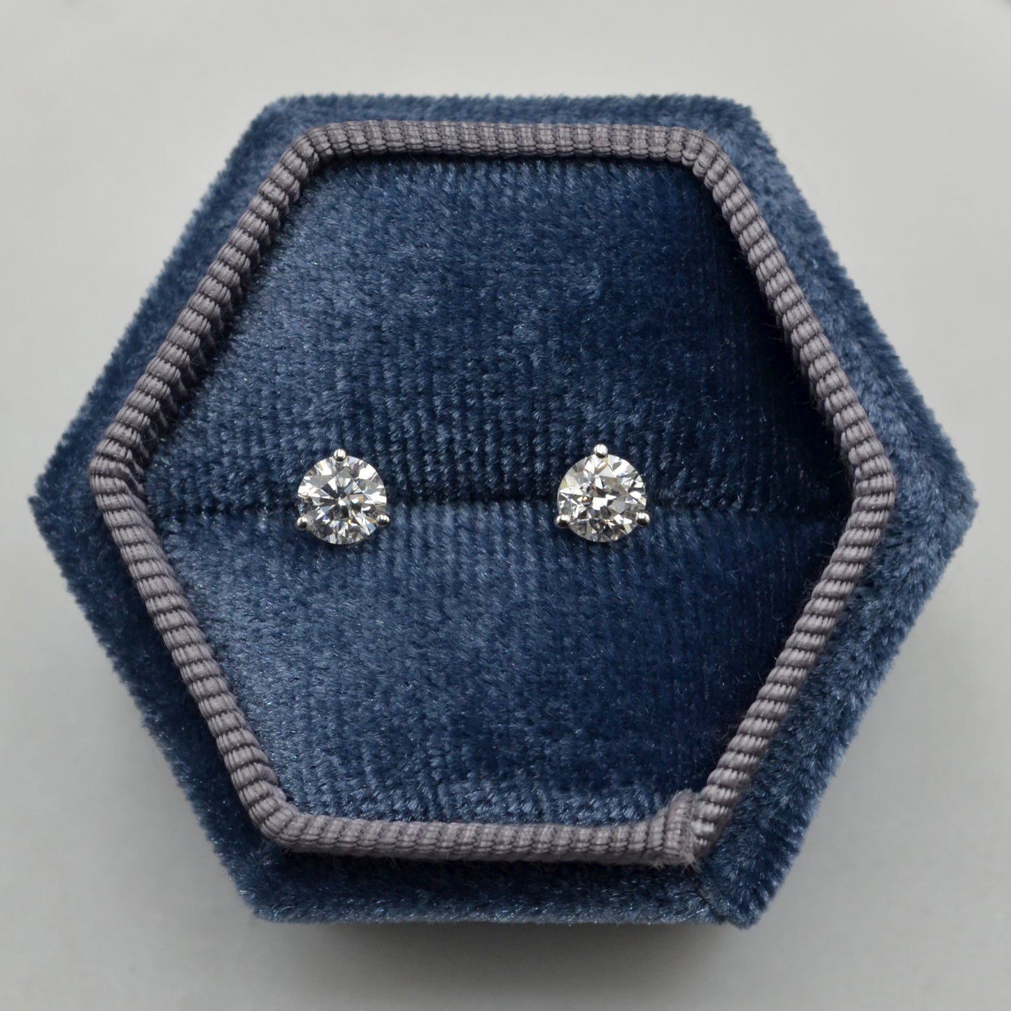 Diamond Post Earrings - 0.75 CTW