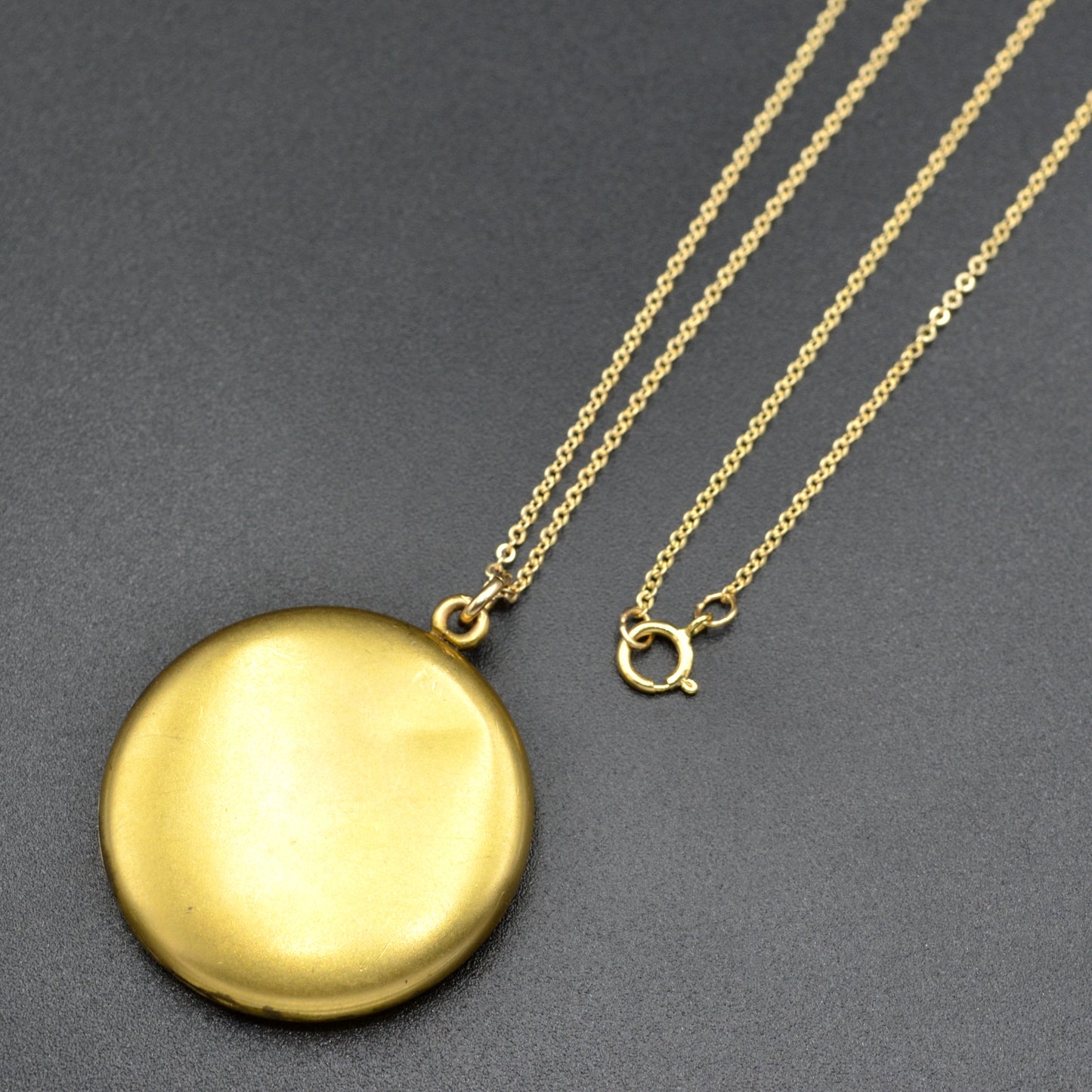 Antique Victorian Gold-fill and Paste Anemone Flower Locket