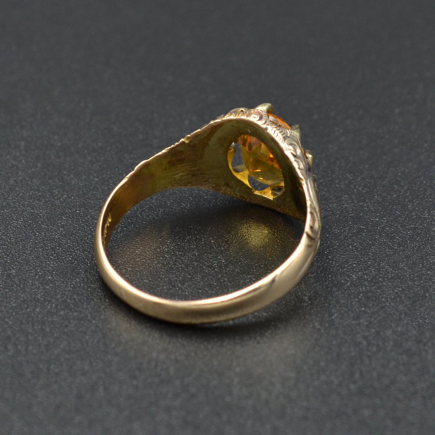 Citrine and Gold Ring