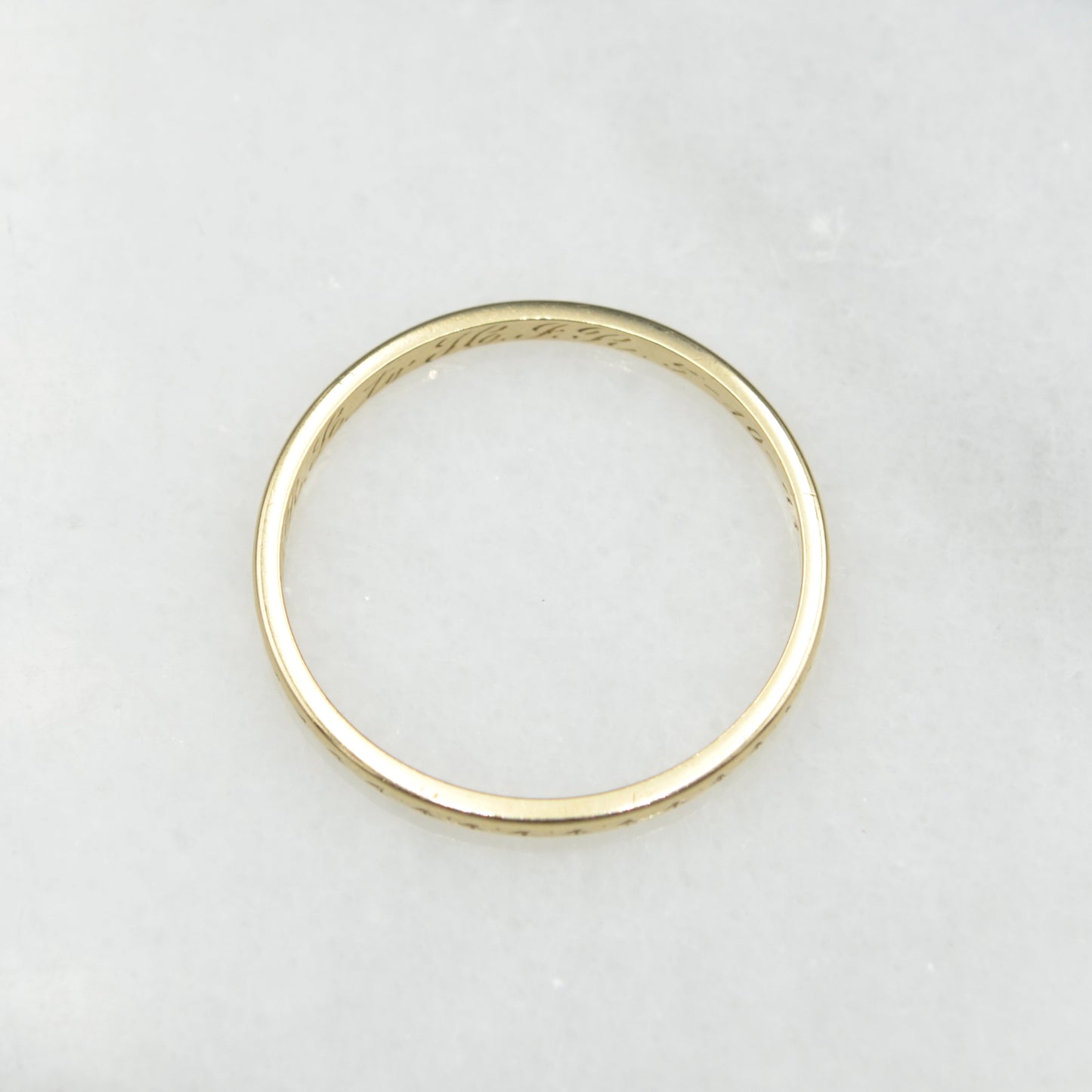 Antique 14k Yellow Gold Wedding Band