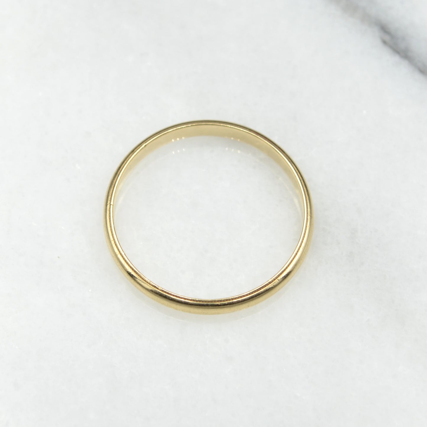 Vintage Milgrain 14k Yellow Gold Wedding Band