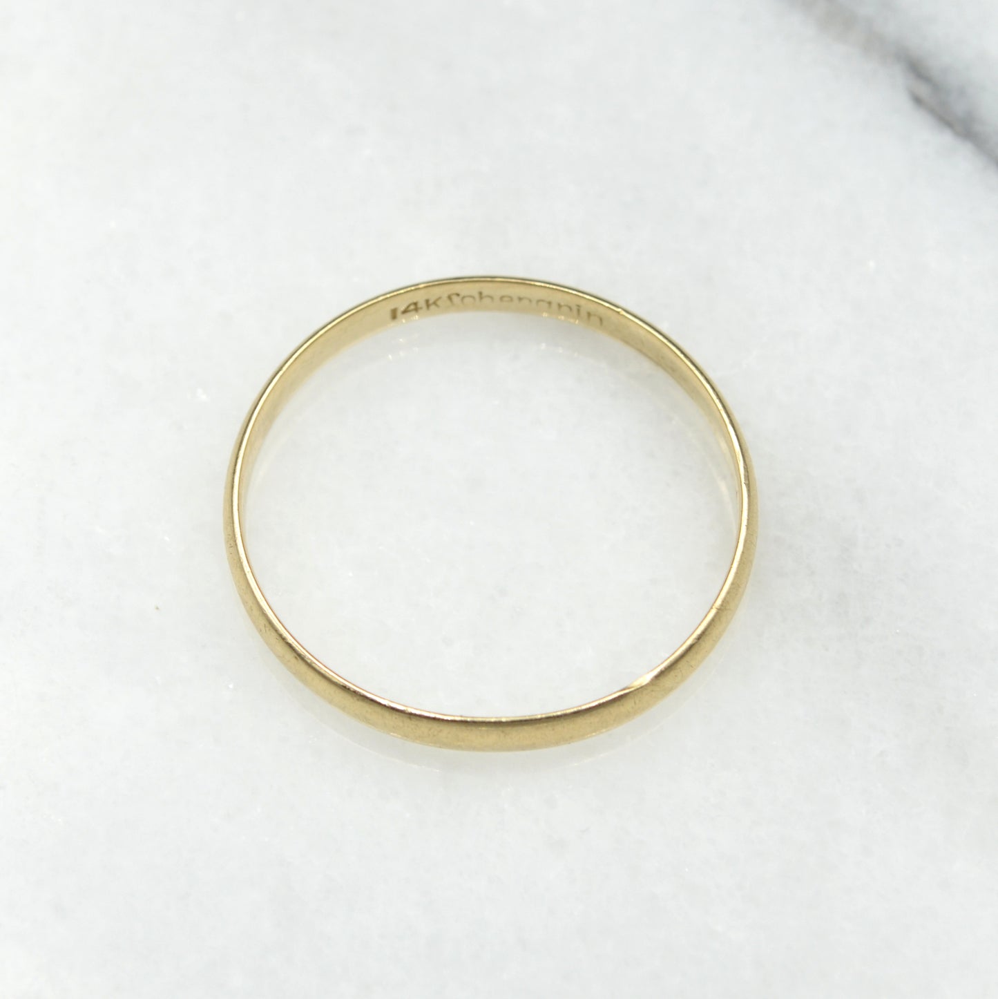 Vintage 14k Yellow Gold Wedding Band