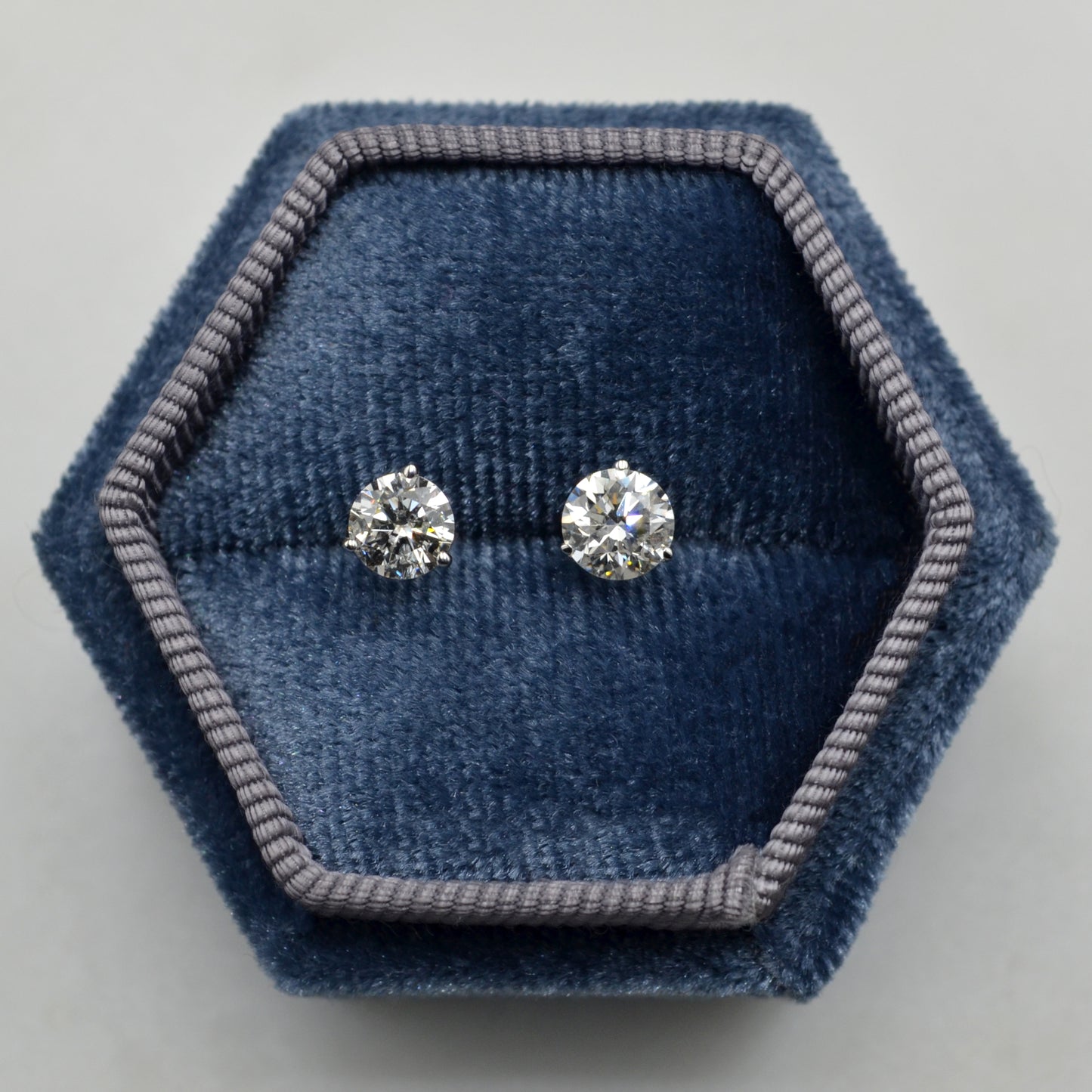 Diamond Post Earrings - 0.75 CTW