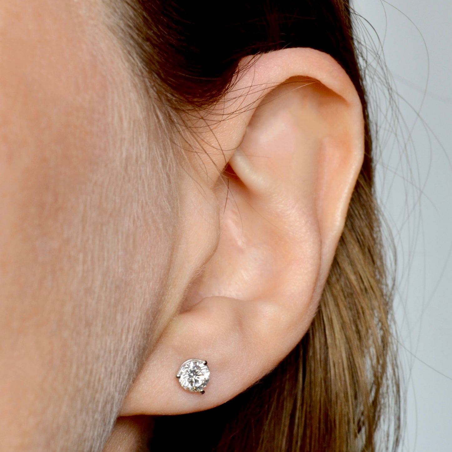 Diamond Post Earrings - 0.75 CTW