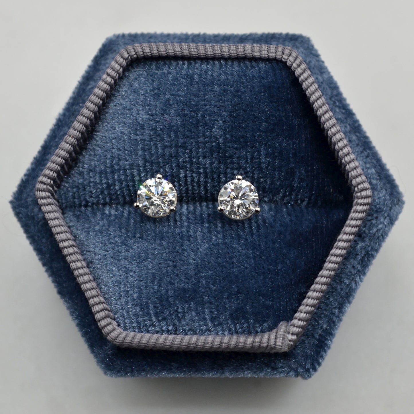 Diamond Post Earrings - 1.00 CTW