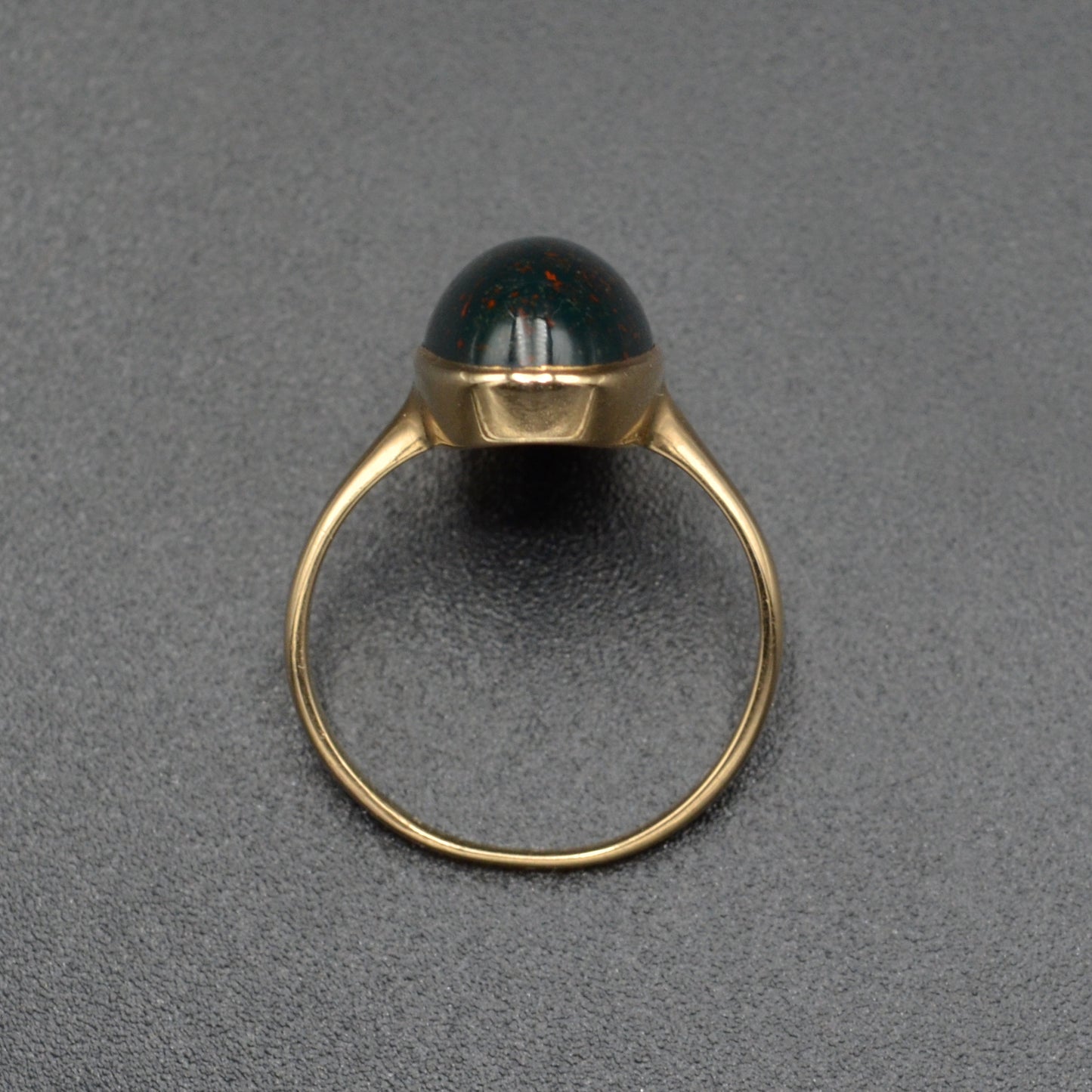 Antique Bloodstone and Gold Ring