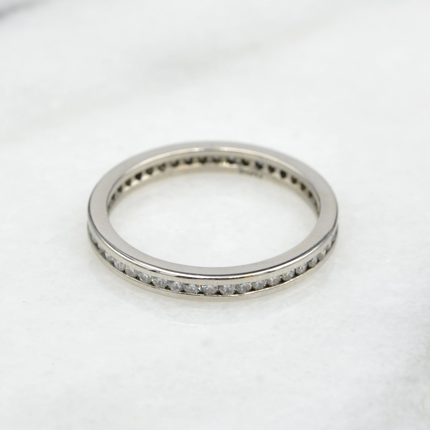 Vintage Platinum and Diamond Band