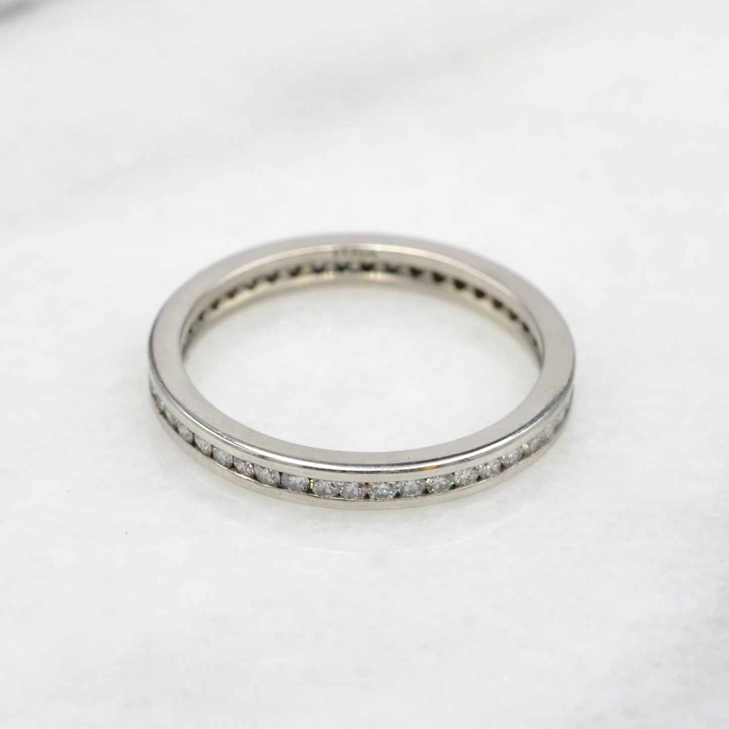 Vintage Platinum and Diamond Band