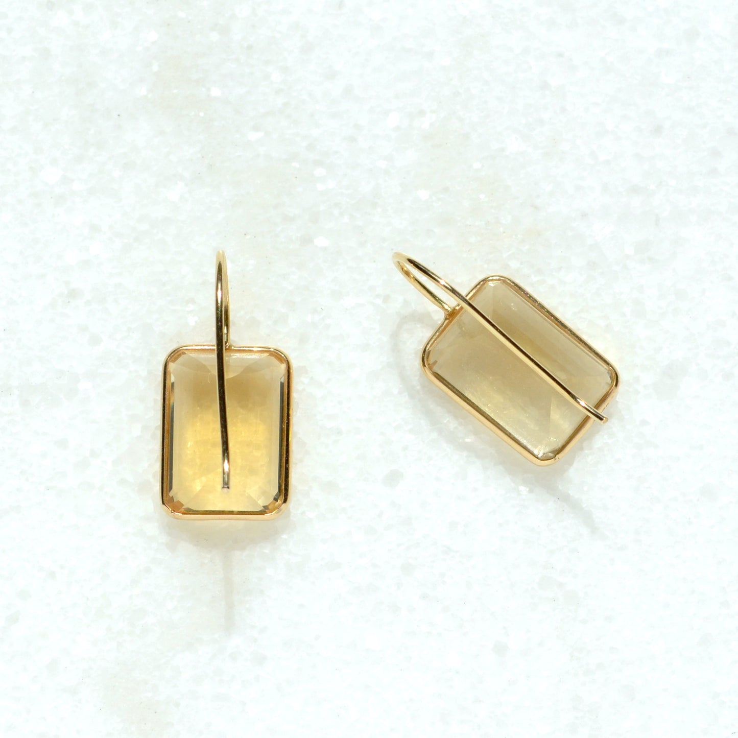 Citrine and Gold Earrings