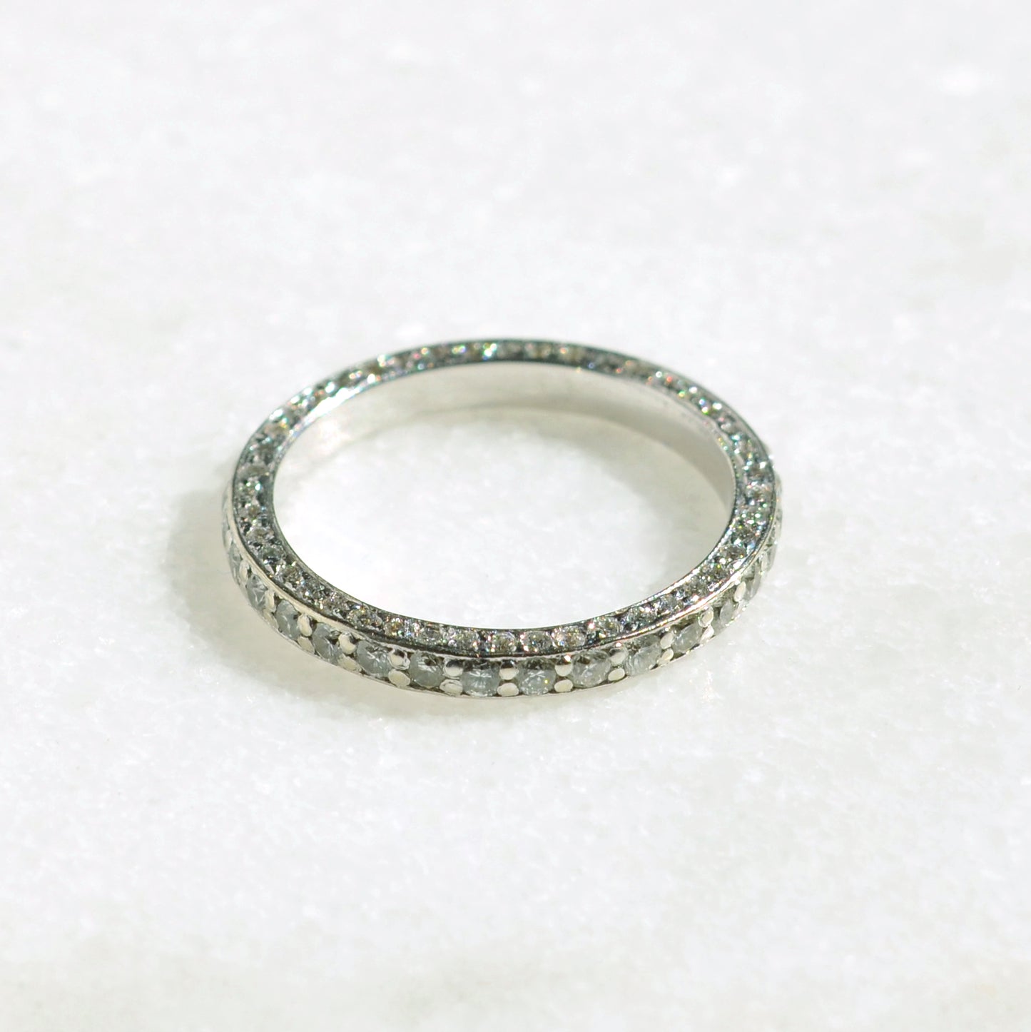 Vintage Diamond and Platinum Eternity Ring