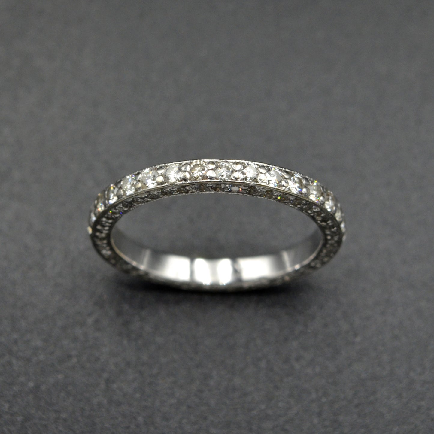 Vintage Diamond and Platinum Eternity Ring