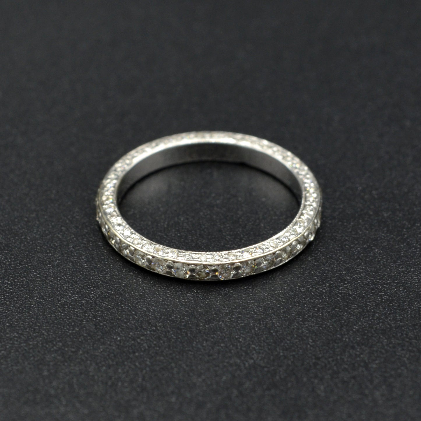 Vintage Diamond and Platinum Eternity Ring
