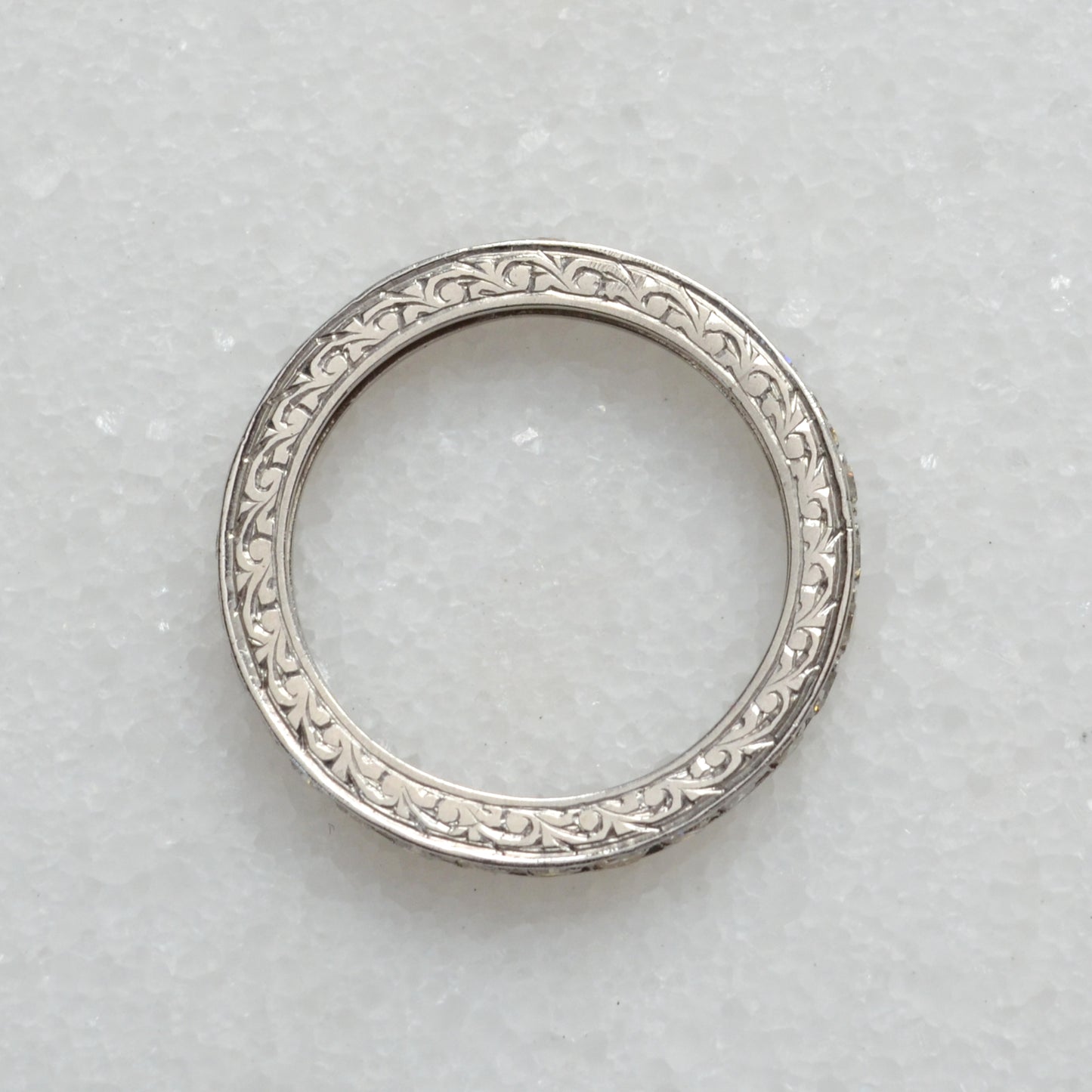 Antique Diamond and Platinum Eternity Ring