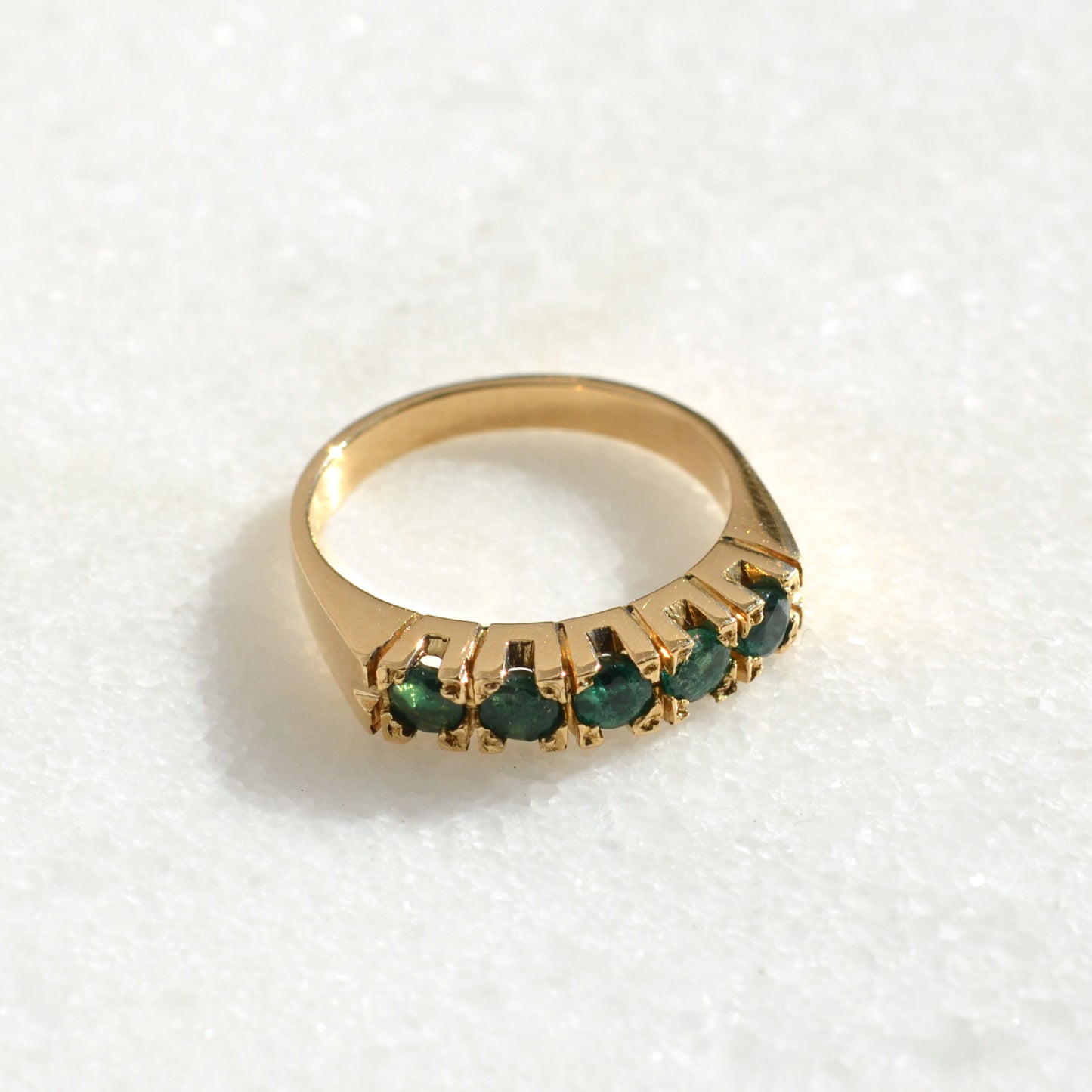 Vintage Emerald and 18k Gold Ring