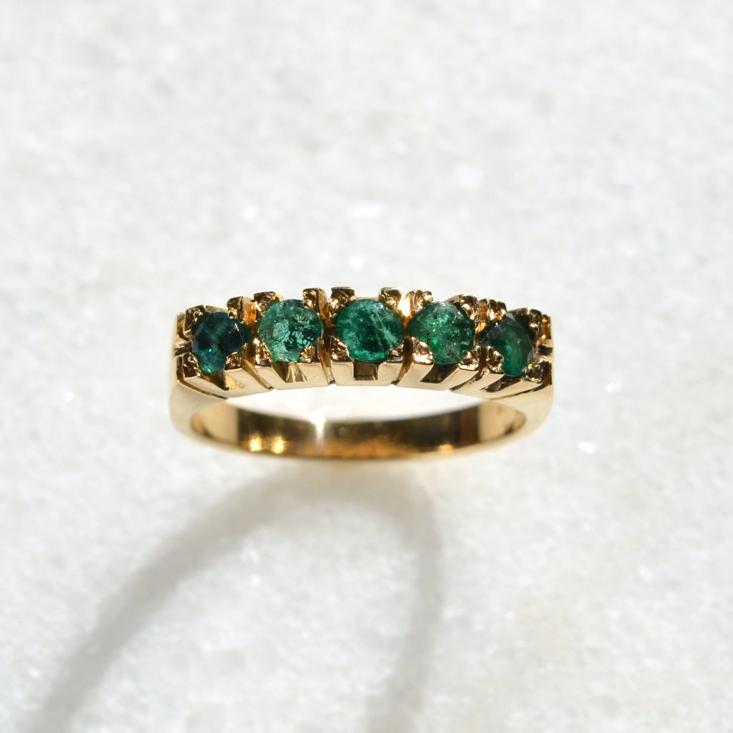 Vintage Emerald and 18k Gold Ring