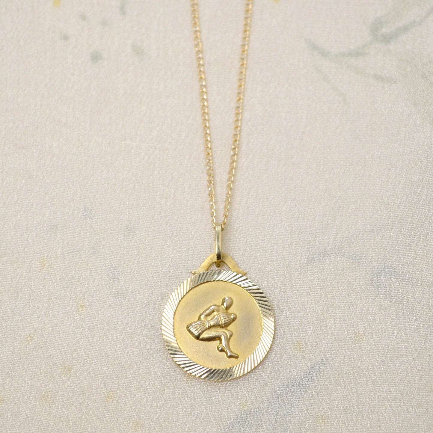 Gold Aquarius Necklace