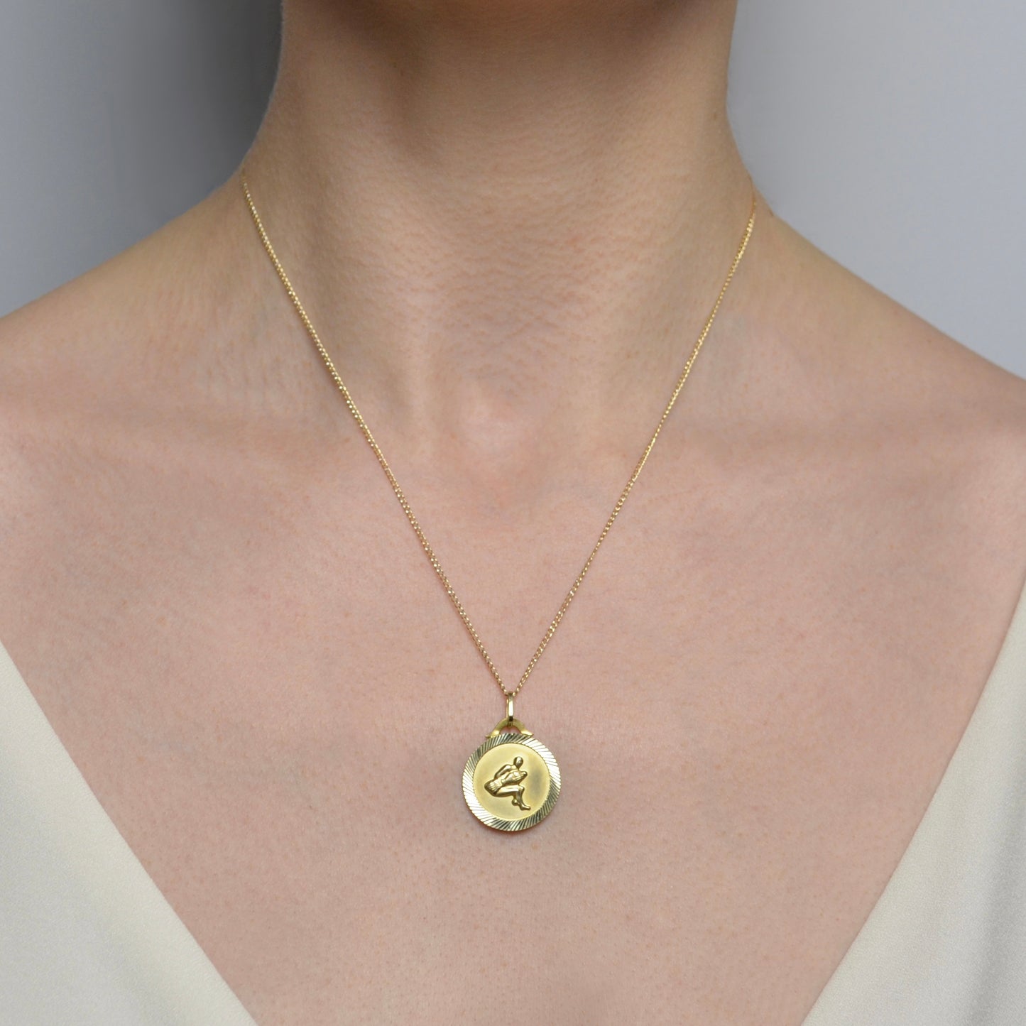 Gold Aquarius Necklace