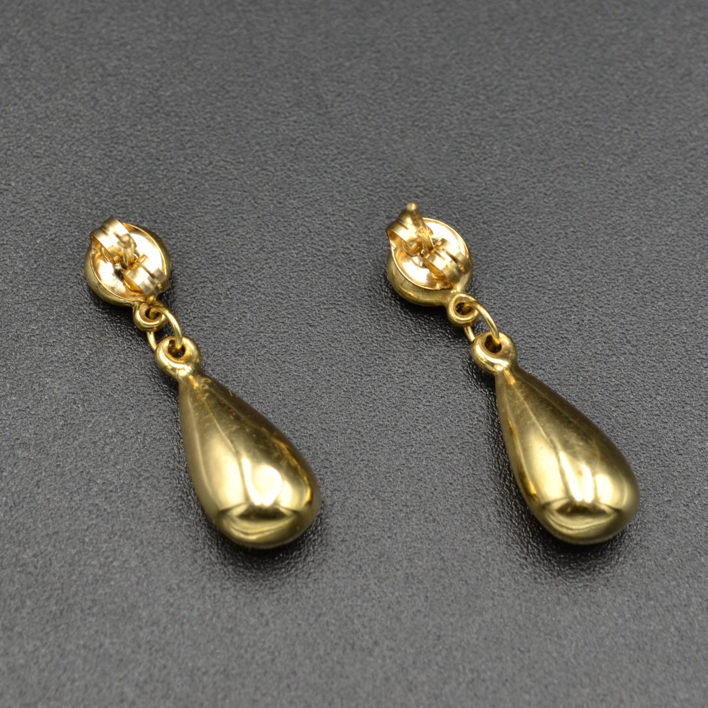 Vintage 14k Gold Teardrop Earrings