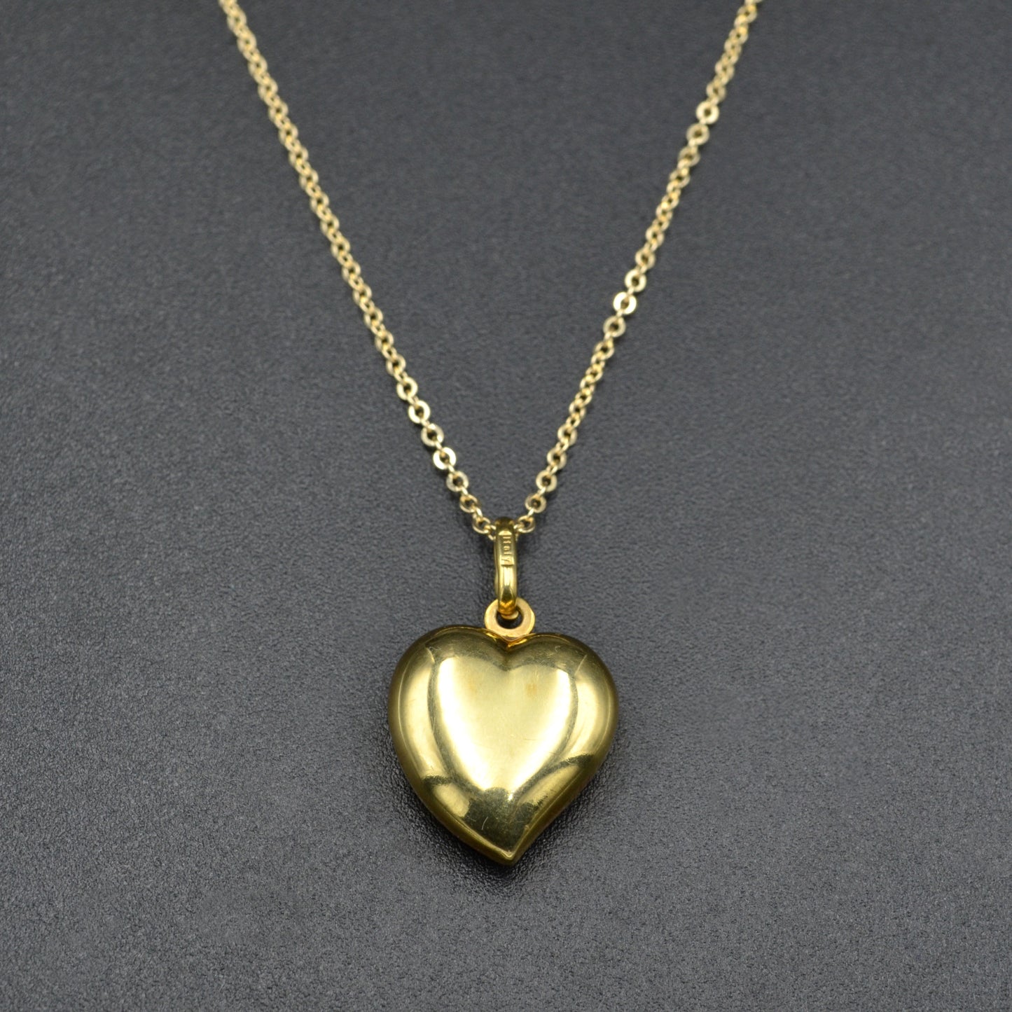 Vintage 14k Gold Heart Necklace
