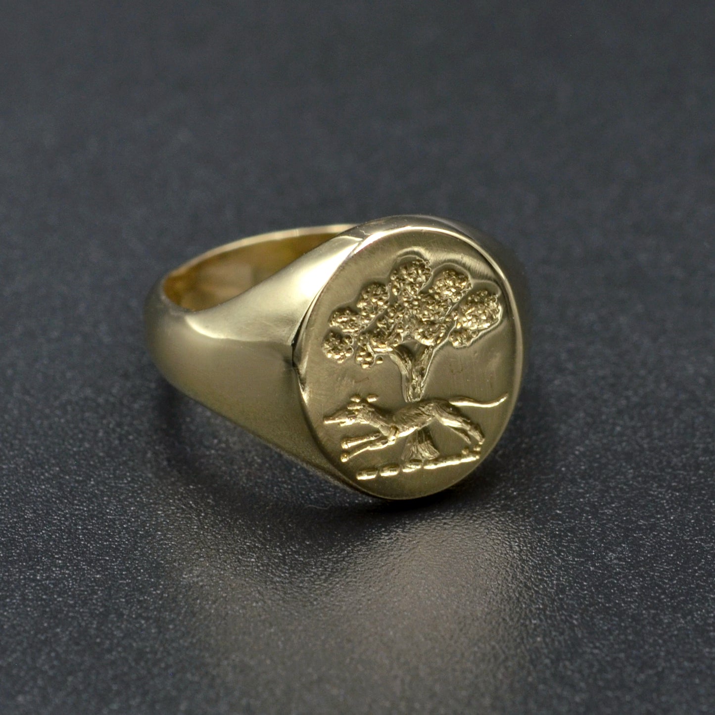 Vintage Gold Intaglio Signet Ring