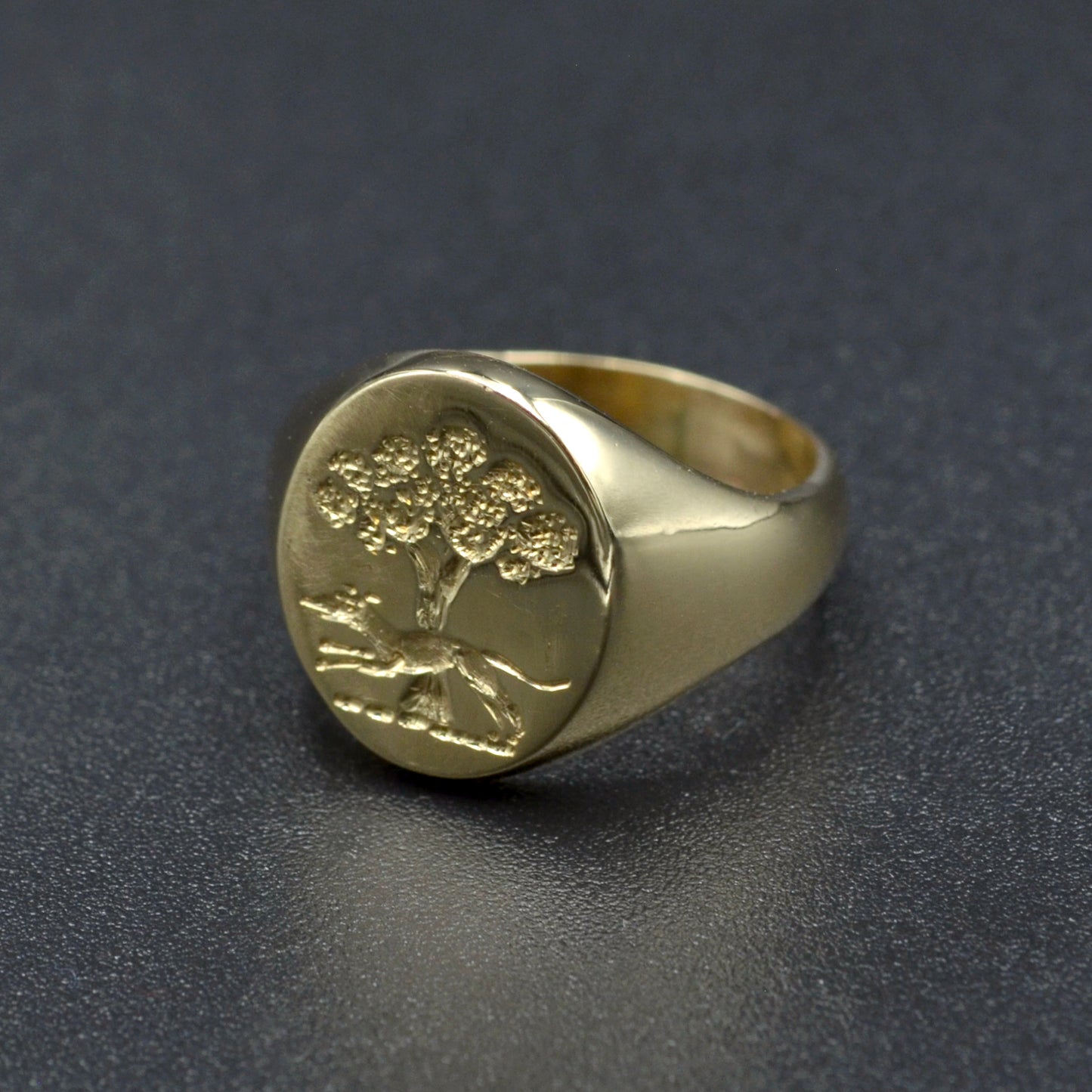 Vintage Gold Intaglio Signet Ring