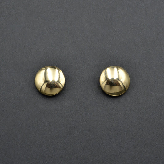 Vintage 14k Gold Disc Post Earrings