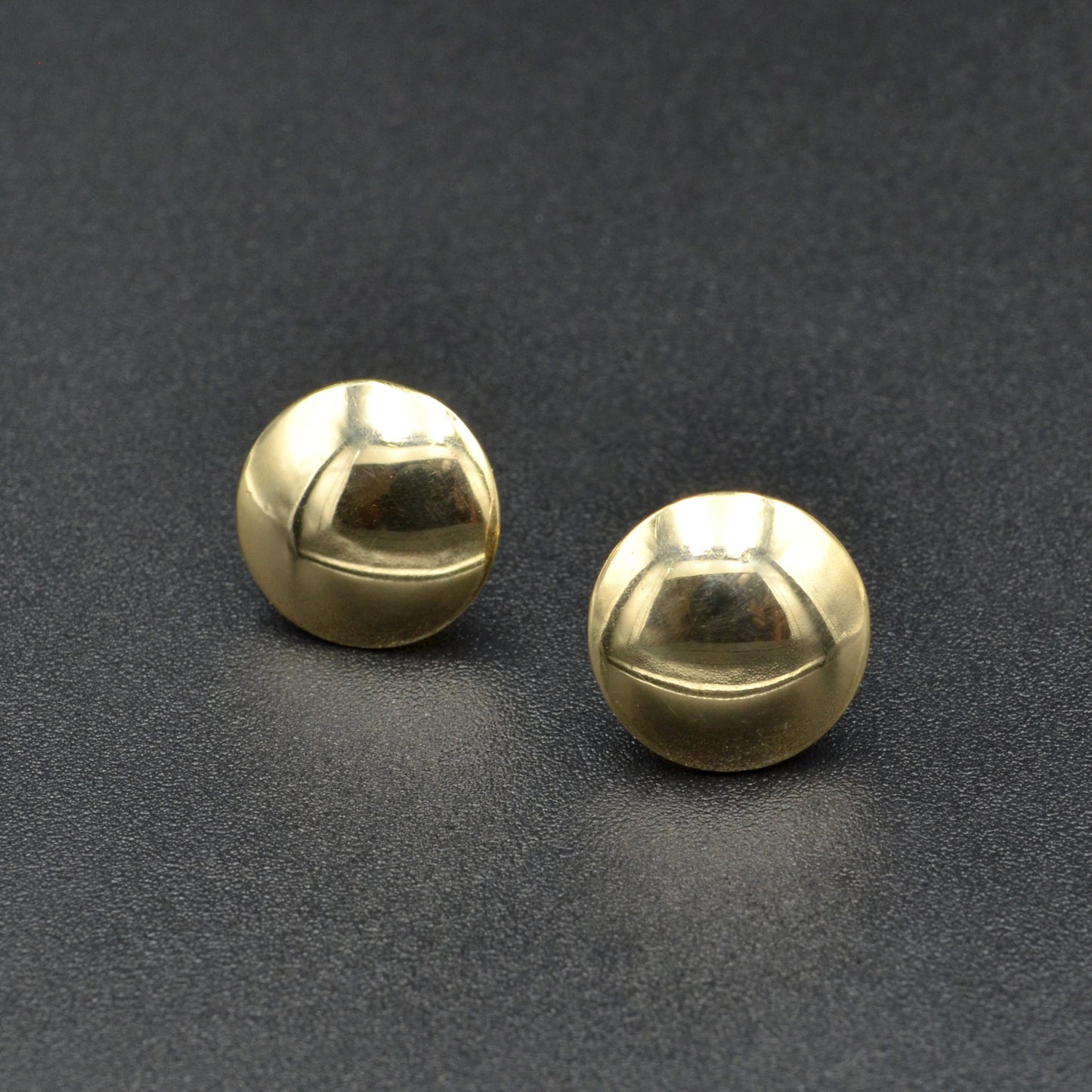 Vintage 14k Gold Disc Post Earrings