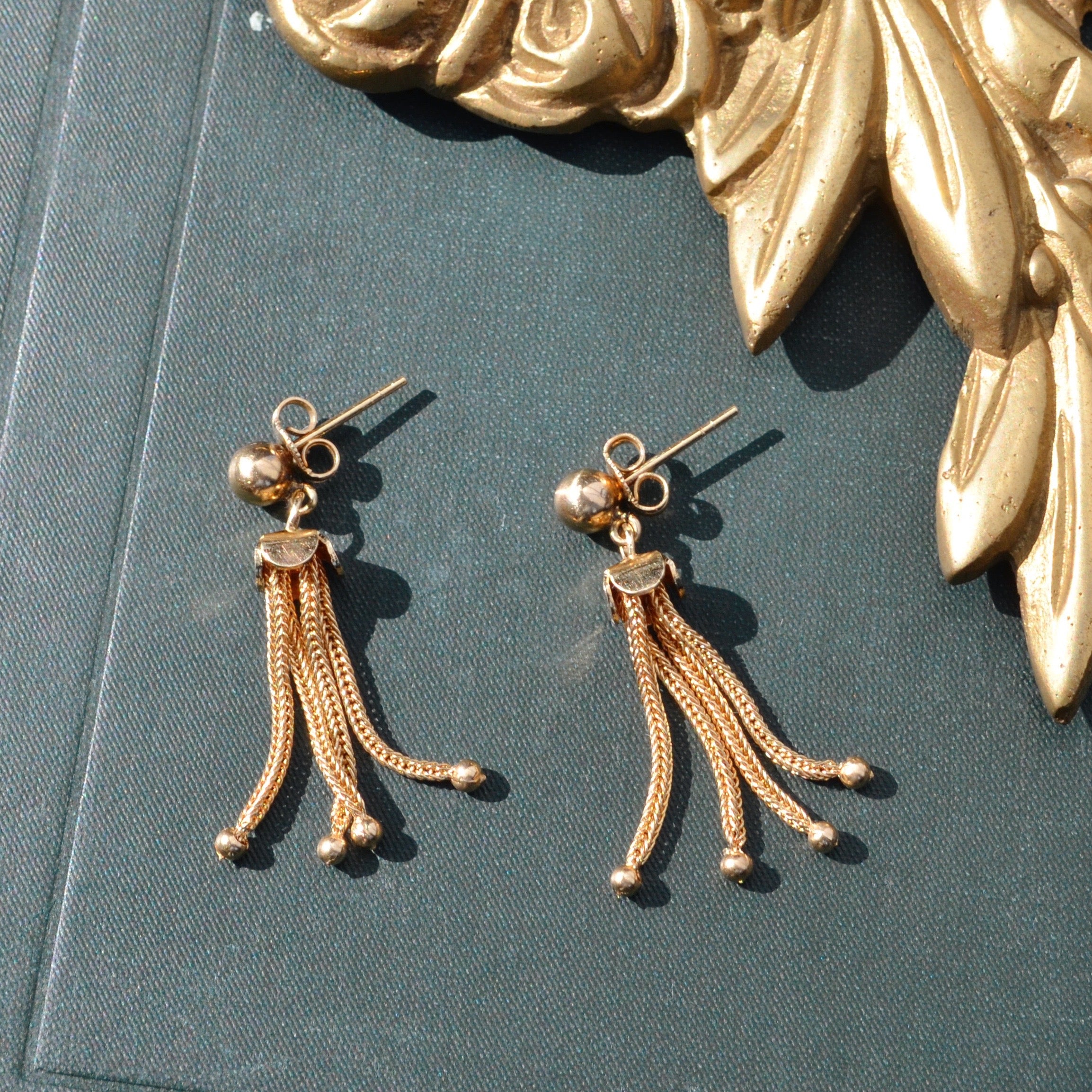 Vintage tassel store earrings