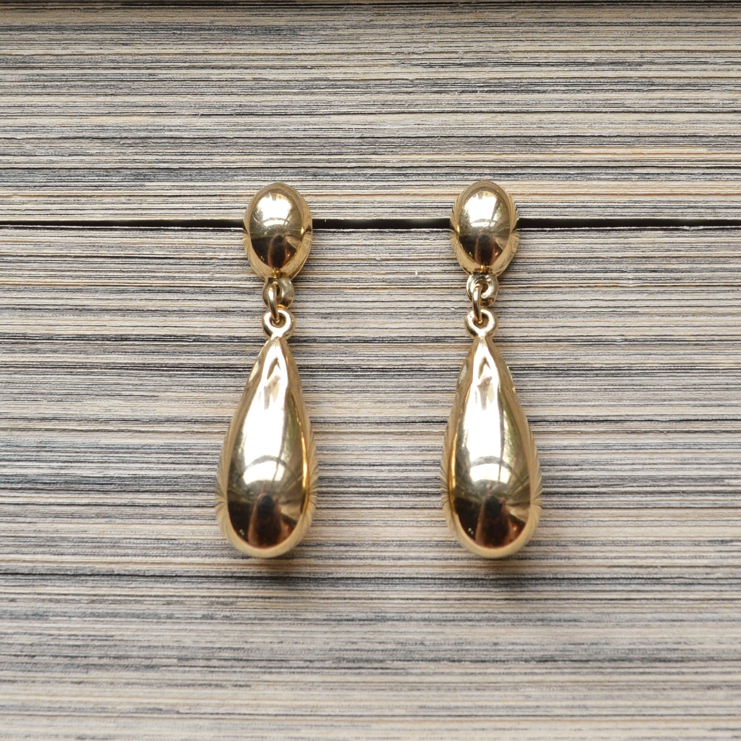 Gold Teardrop Earrings