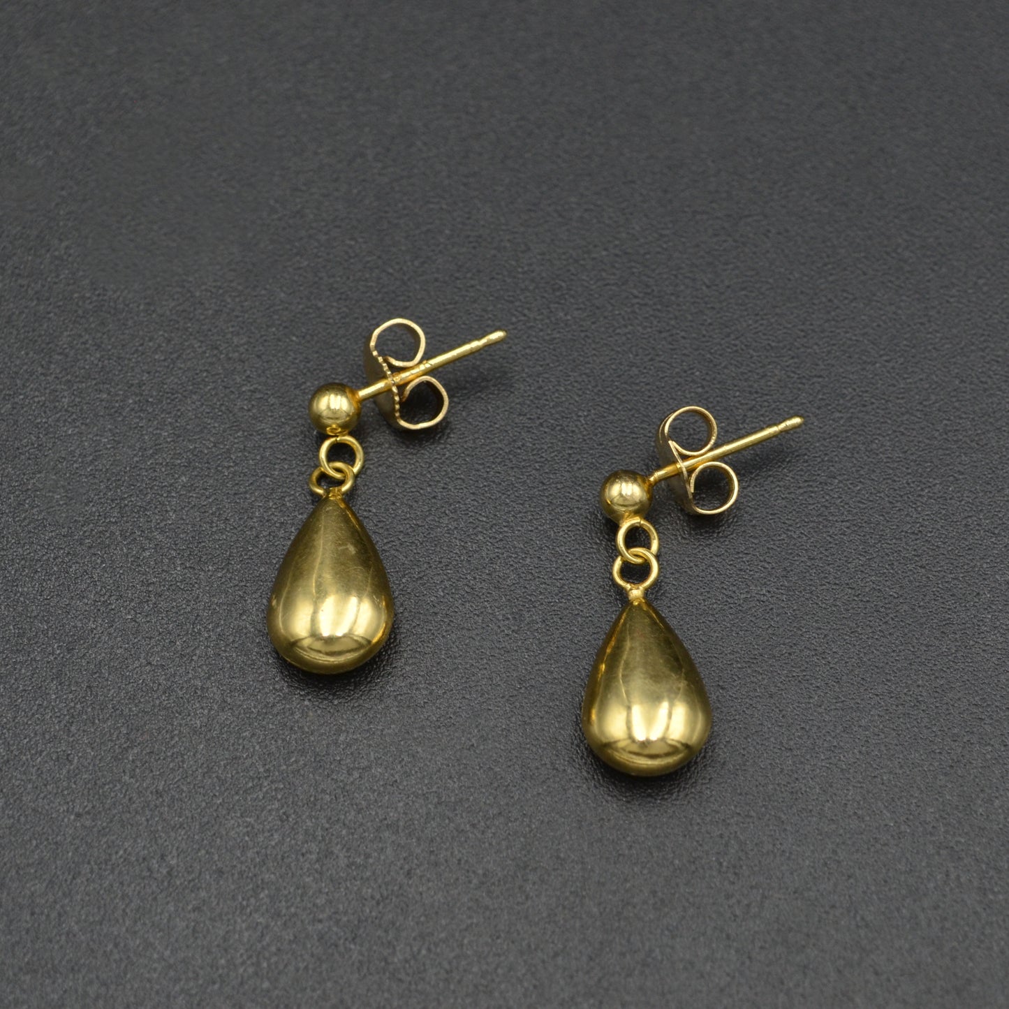 Vintage 14k Gold Teardrop Earrings