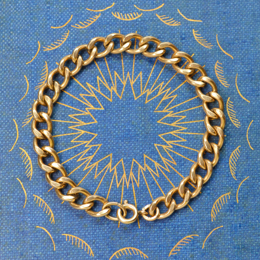 Antique Gold-Filled Curb Link Bracelet II