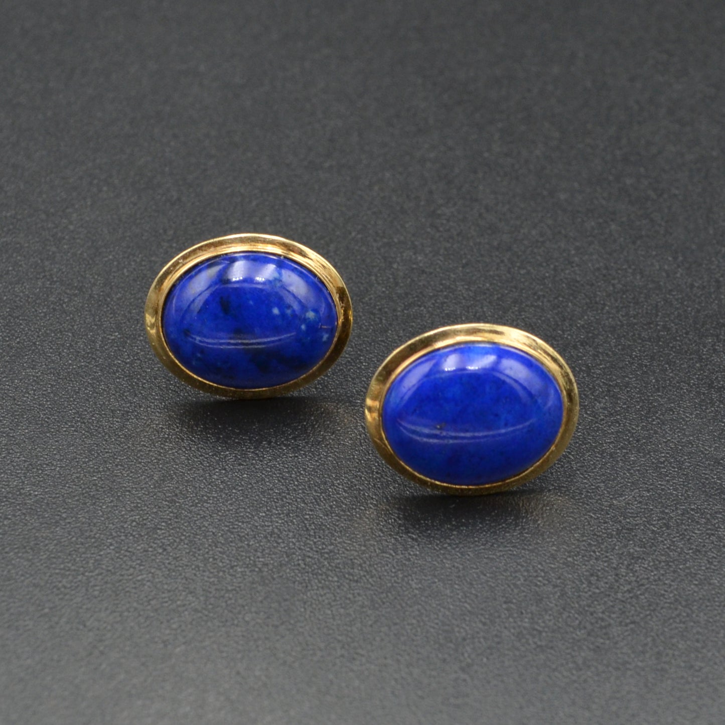 Vintage Lapis Lazuli and 14k Gold Earrings
