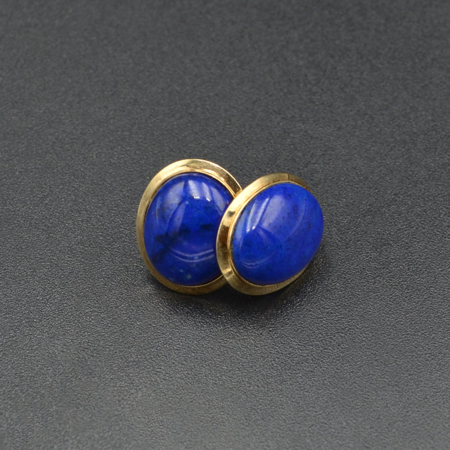 Vintage Lapis Lazuli and 14k Gold Earrings
