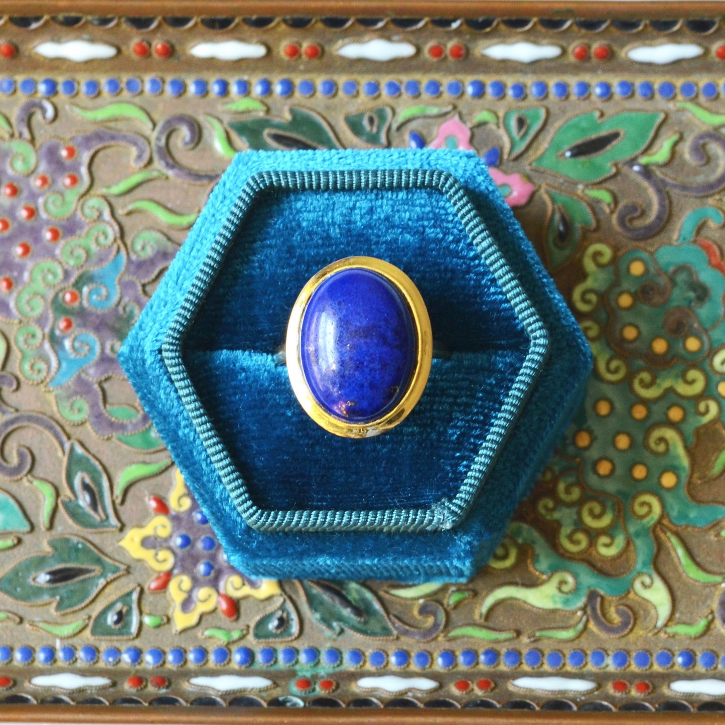 Lapis and Gold Ring