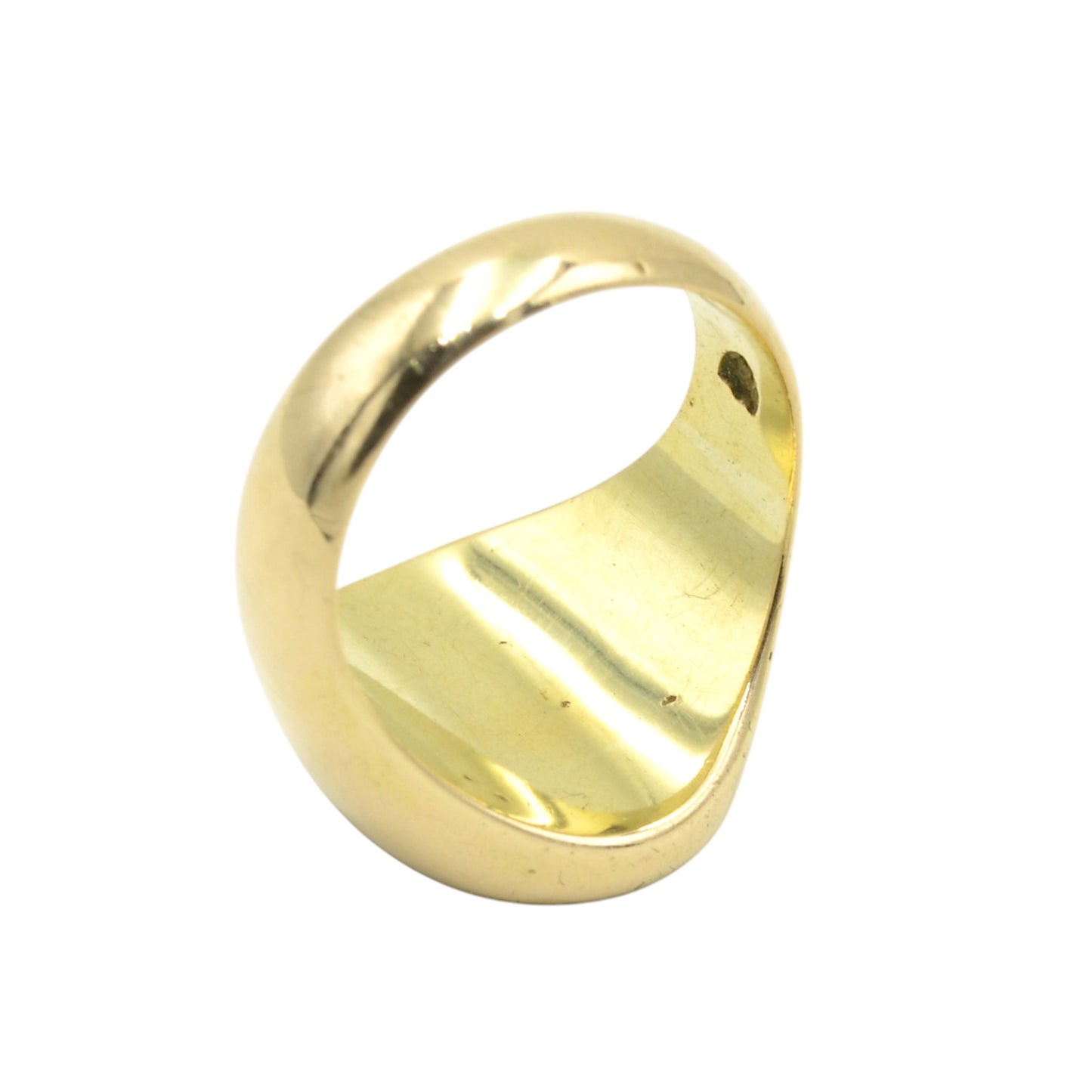 Vintage Lapis Lazuli Intaglio Signet and 14k Gold Ring