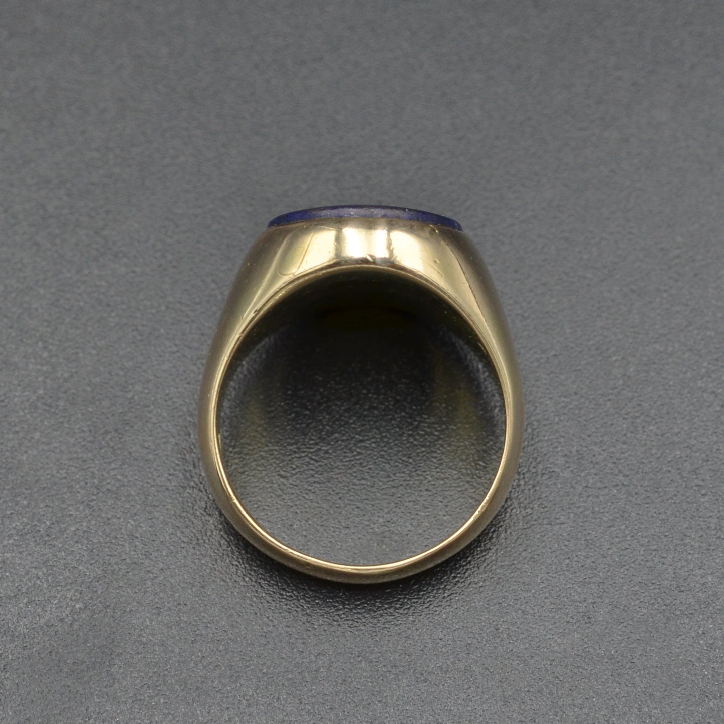 Vintage Lapis Lazuli Intaglio Signet and 14k Gold Ring
