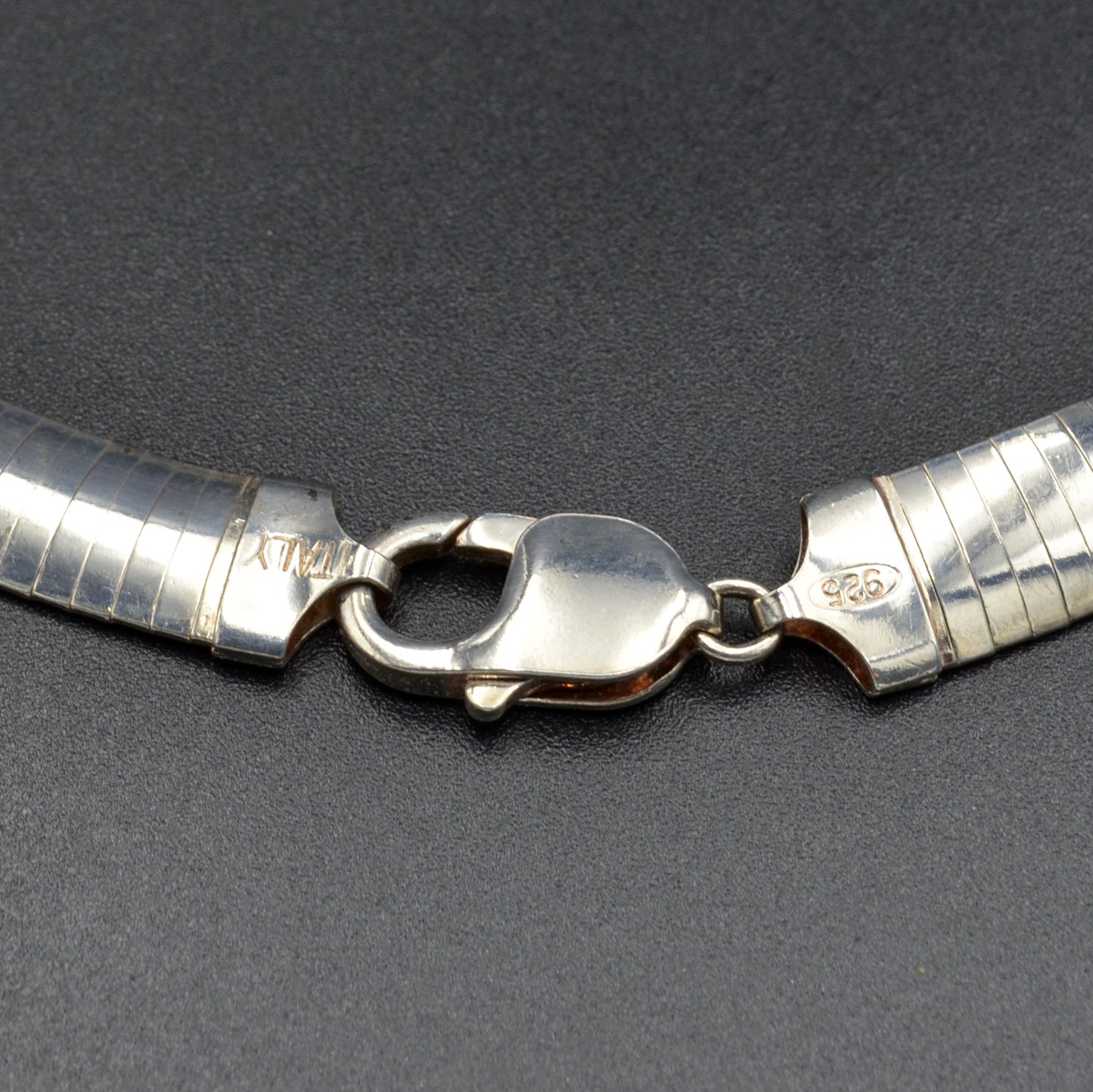 Vintage Sterling Silver Omega Collar Necklace