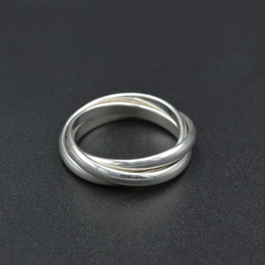 Vintage Sterling Silver Rolling Ring