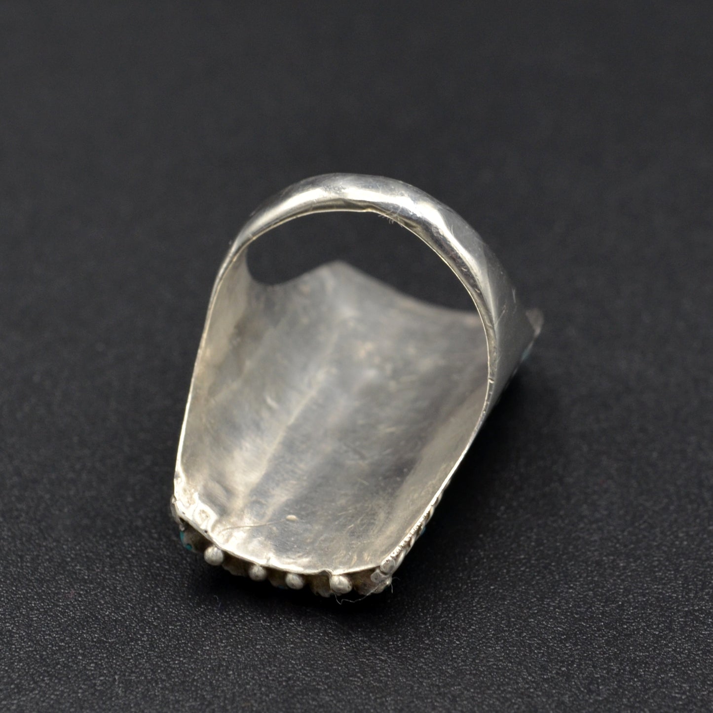 Vintage Zuni Turquoise and Sterling Silver Ring