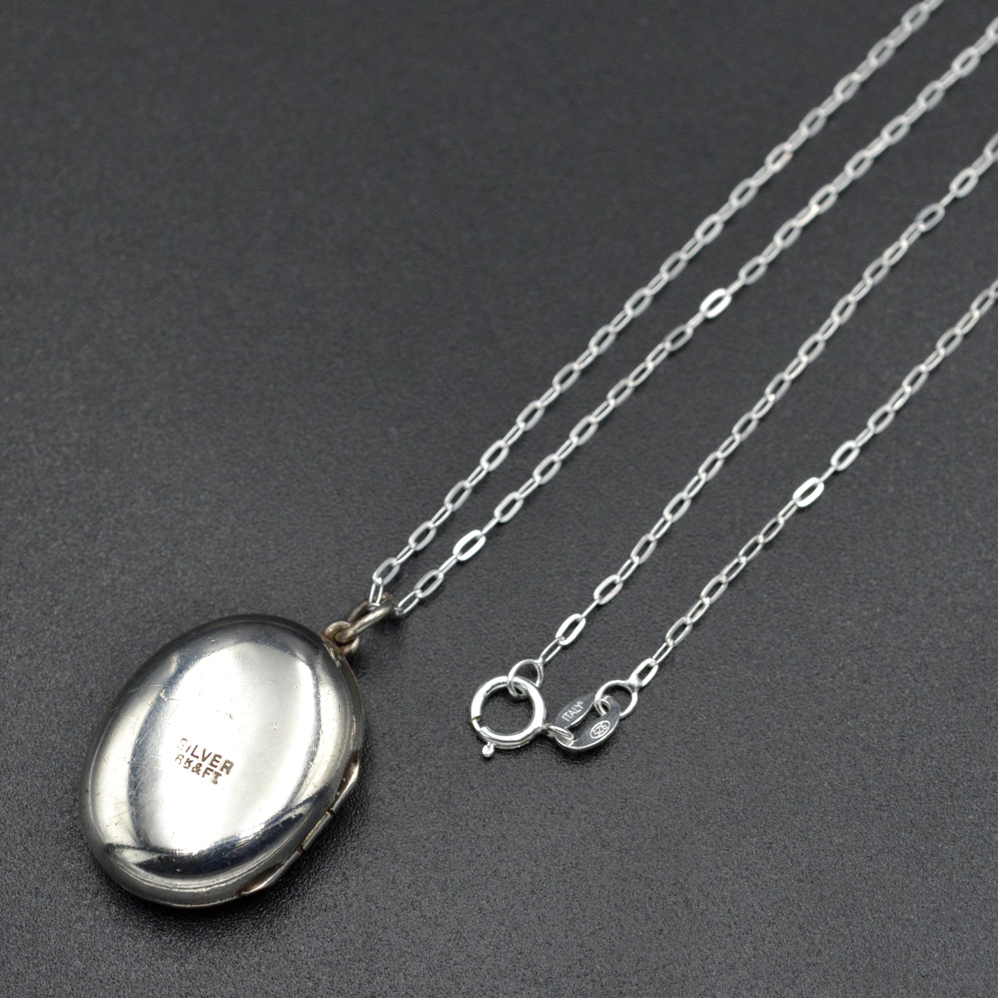 Antique Aesthetic Movement Silver Swan Locket