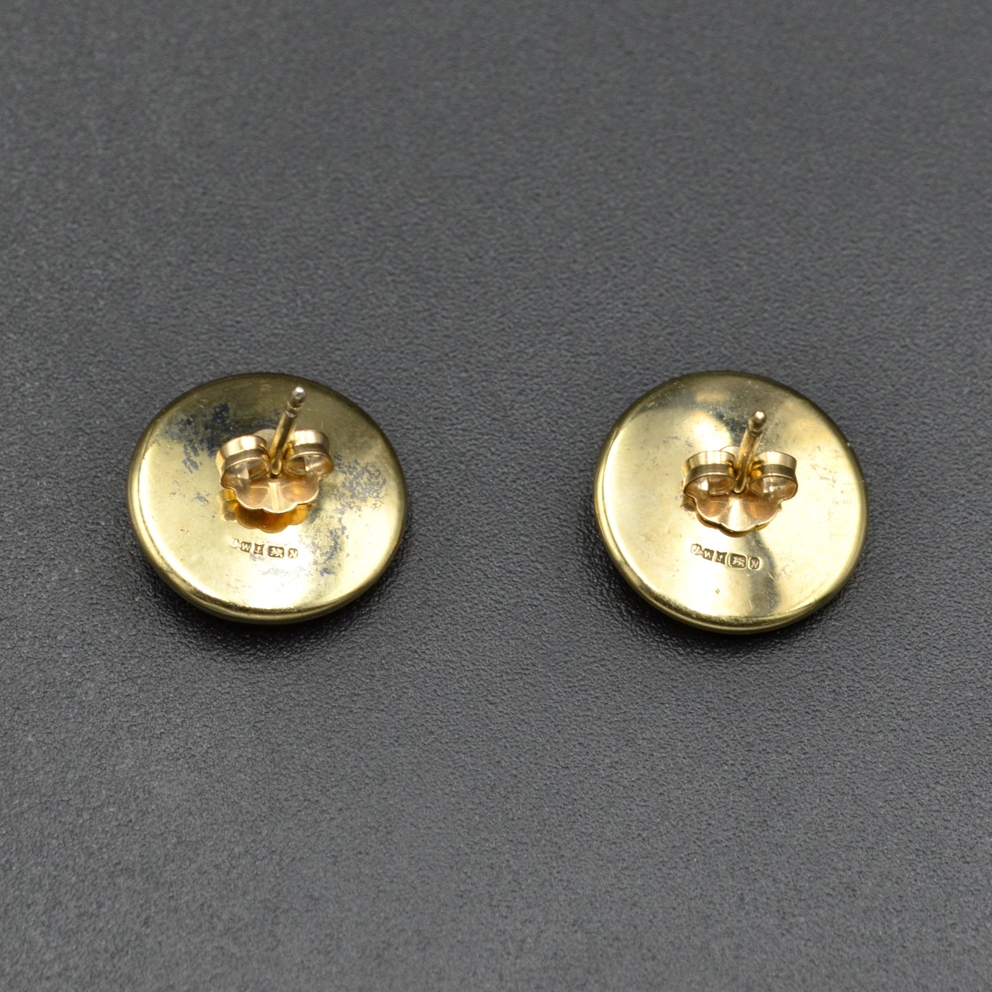 Vintage Pink Wedgwood and Sterling Silver Post Earrings