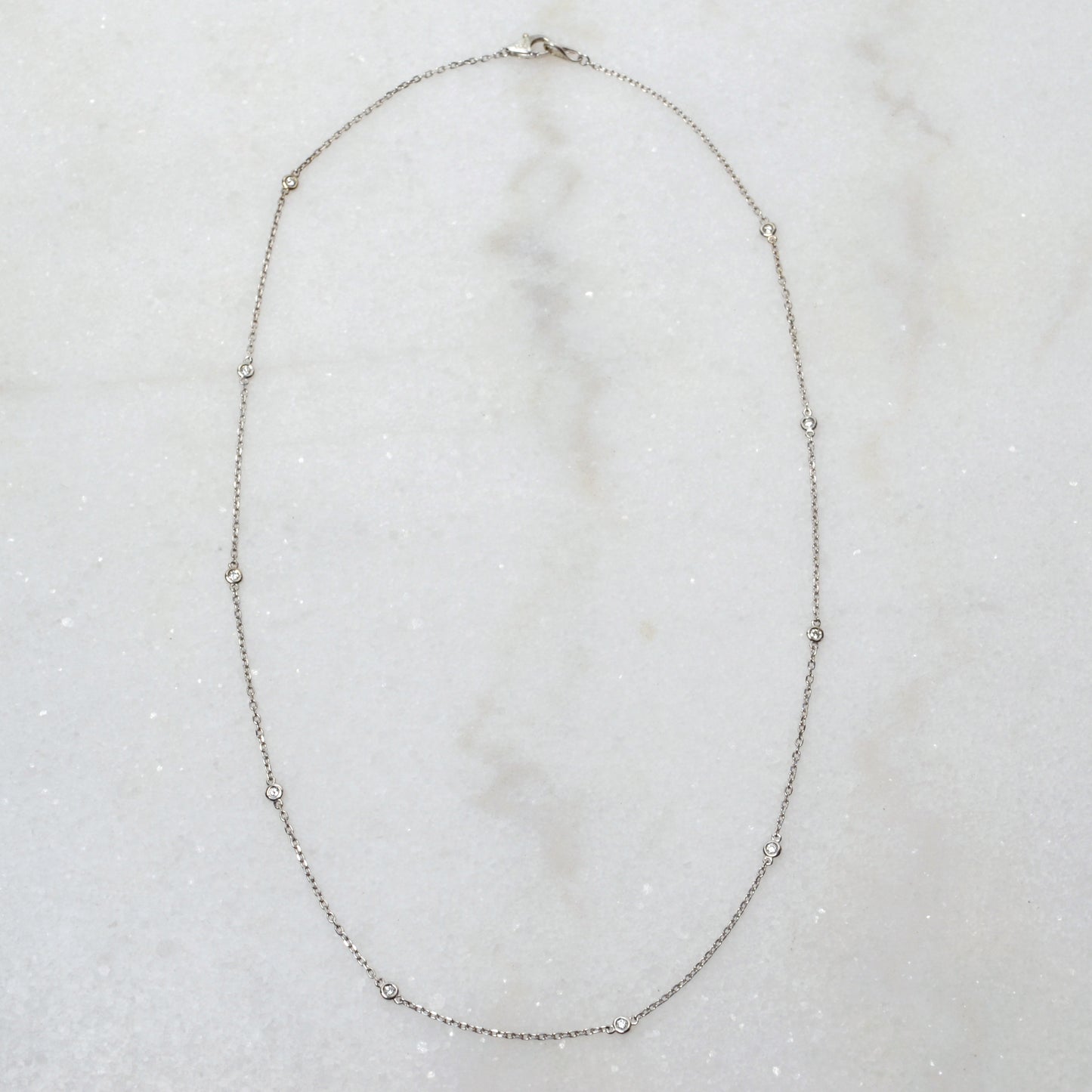 Diamond Station Necklace - 0.25 CTW
