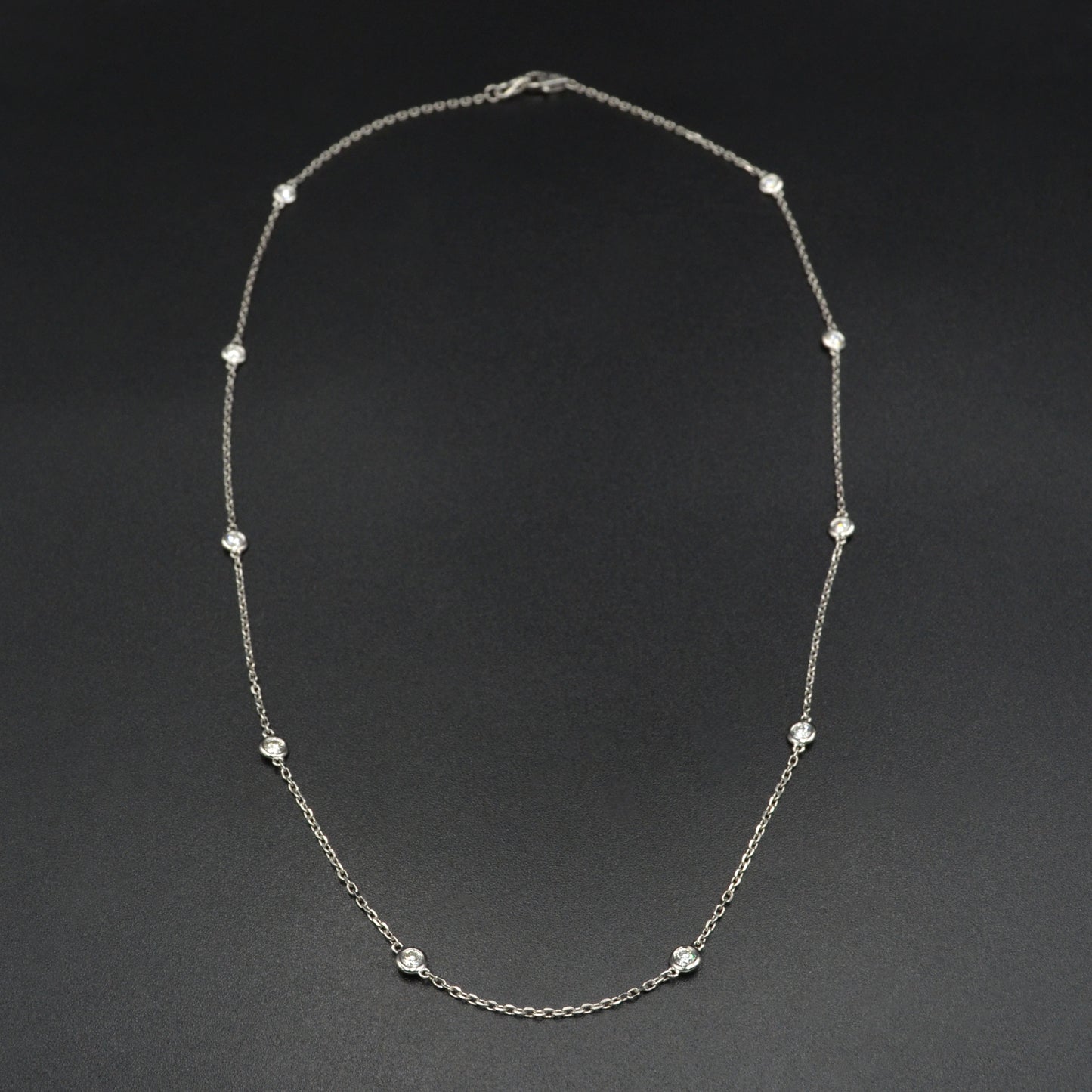 Diamond Station Necklace - 0.50 CTW
